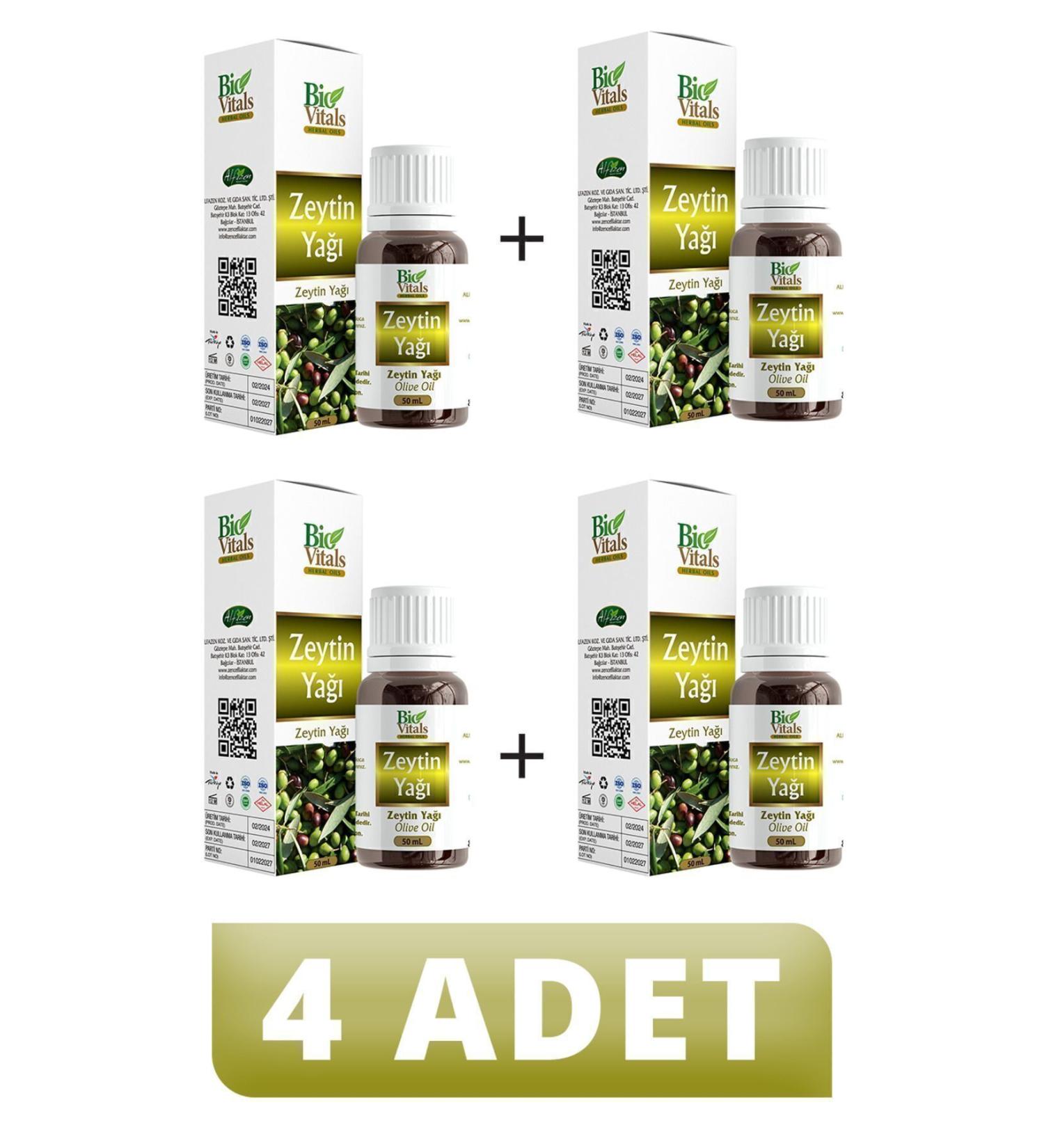 Bio Vitals Pure Olive Oil 50 ml 4 PIECES