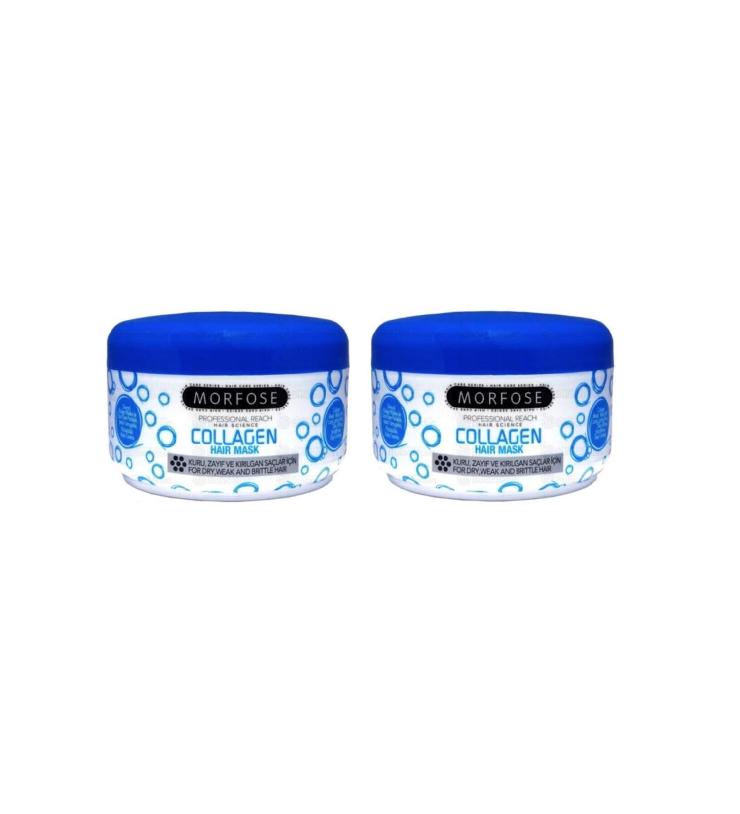 Morfose 2 In 1 Collagen Hair Care Mask 500 Ml (2 Pieces)