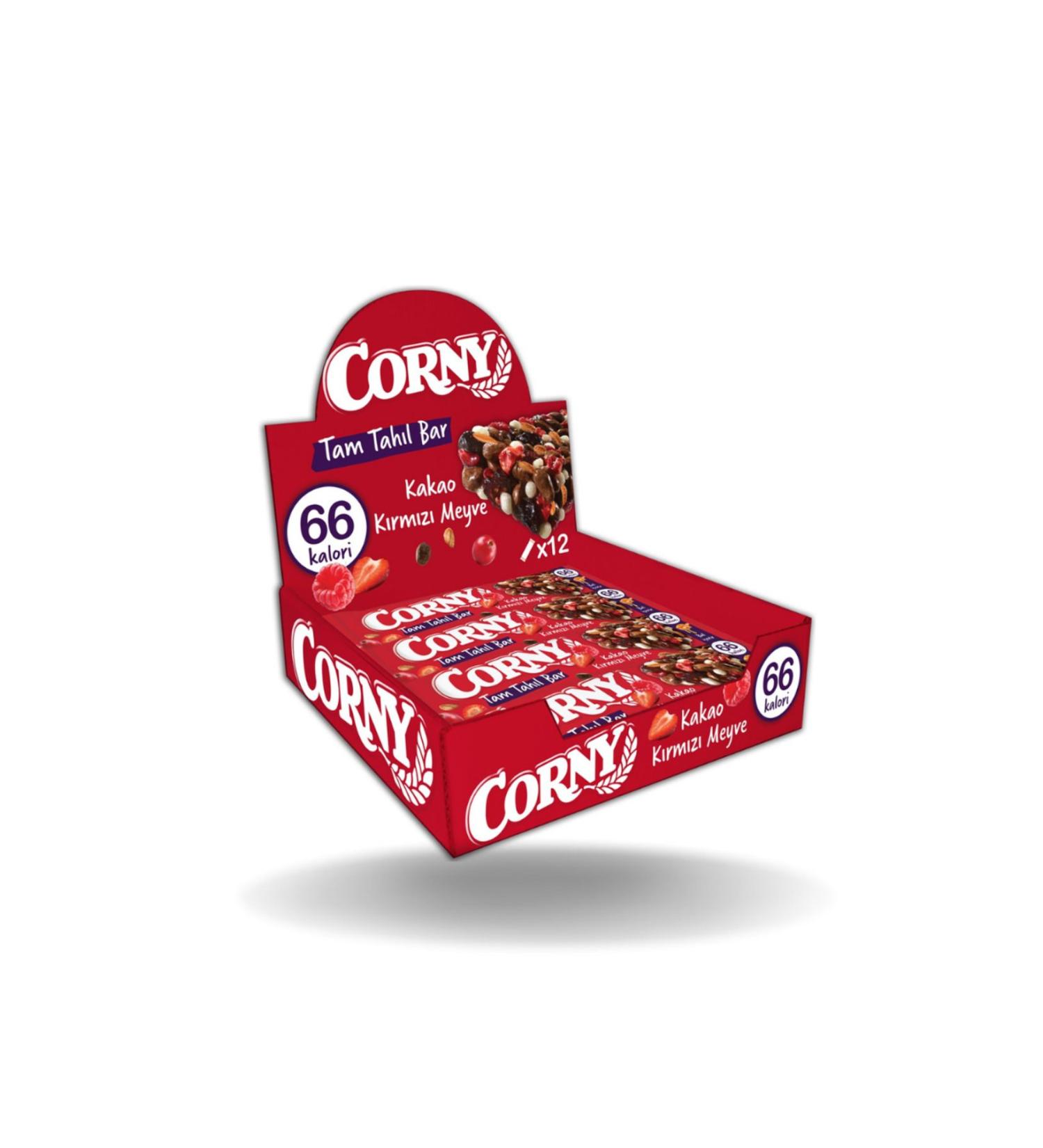 CORNY Cereal Bar Cocoa and Red Fruit 17 Gr X 12 Pieces - Buy Online on GoSupps.com