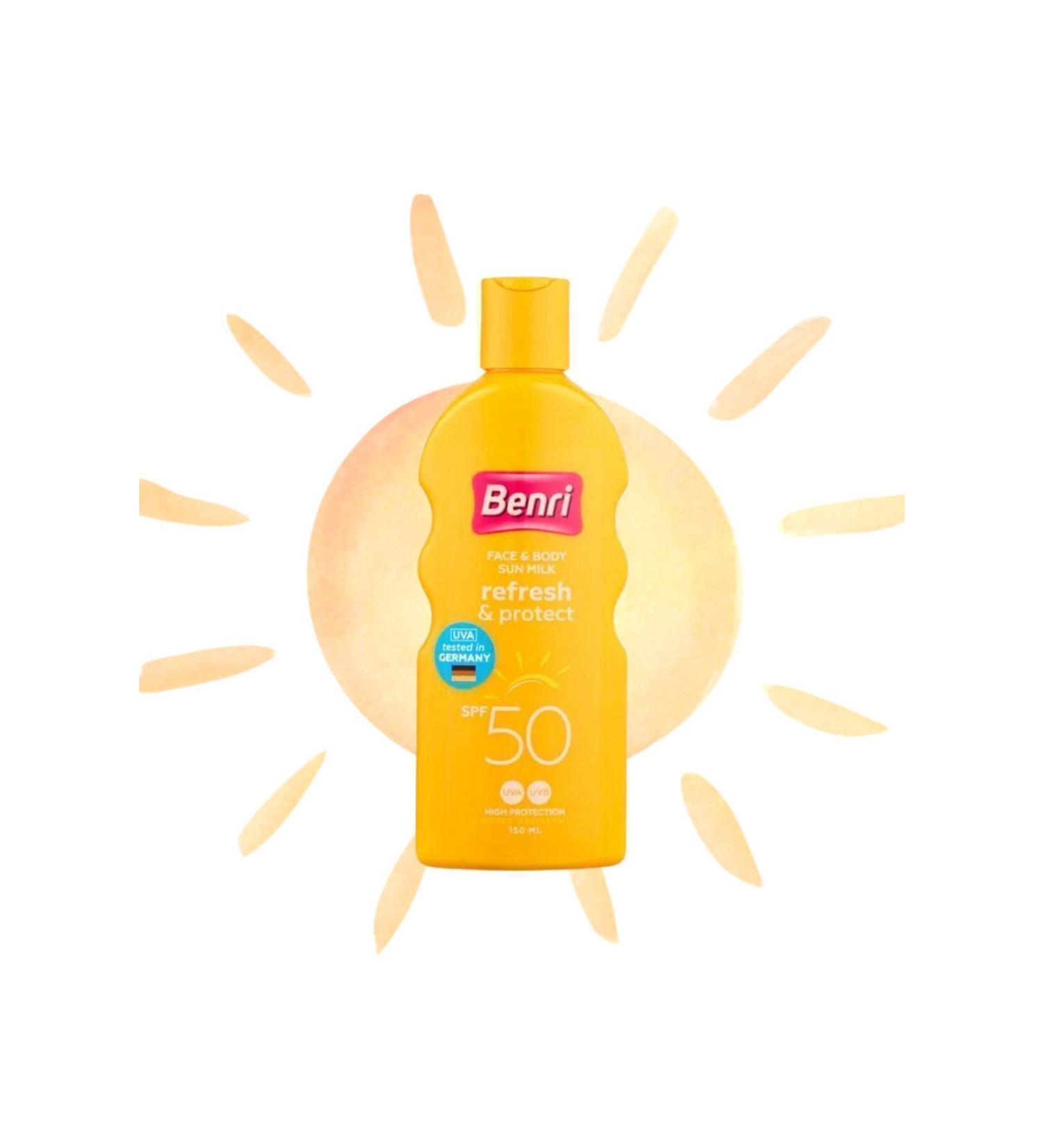 Benri Freshness & Protection Sun Milk 50SPF 150 ml
