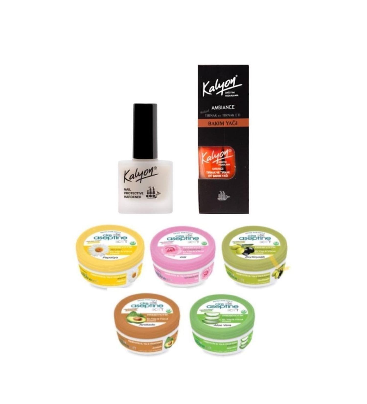 Kalyon Nail Nail Care Oil Cire Aseptine Cream 30ml 5 Pieces Mixed