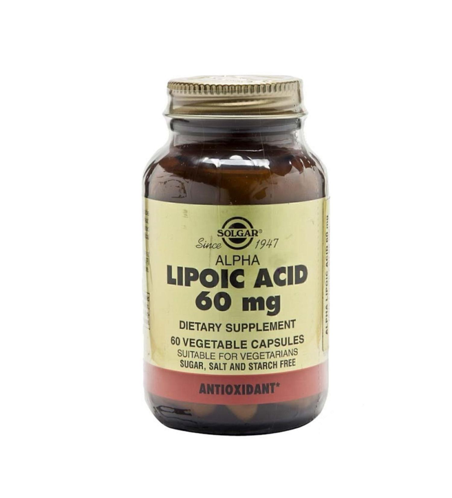 Solgar Alpha Lipoic Acid 60 mg 60 Capsules
