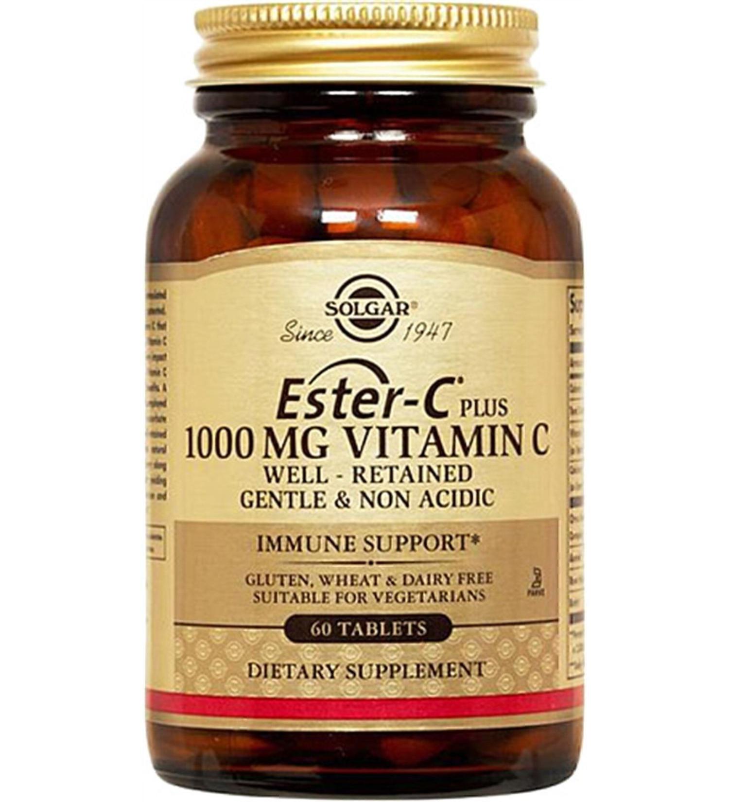 Solgar Ester C Plus Vitamin C 1000 mg 60 Tablets