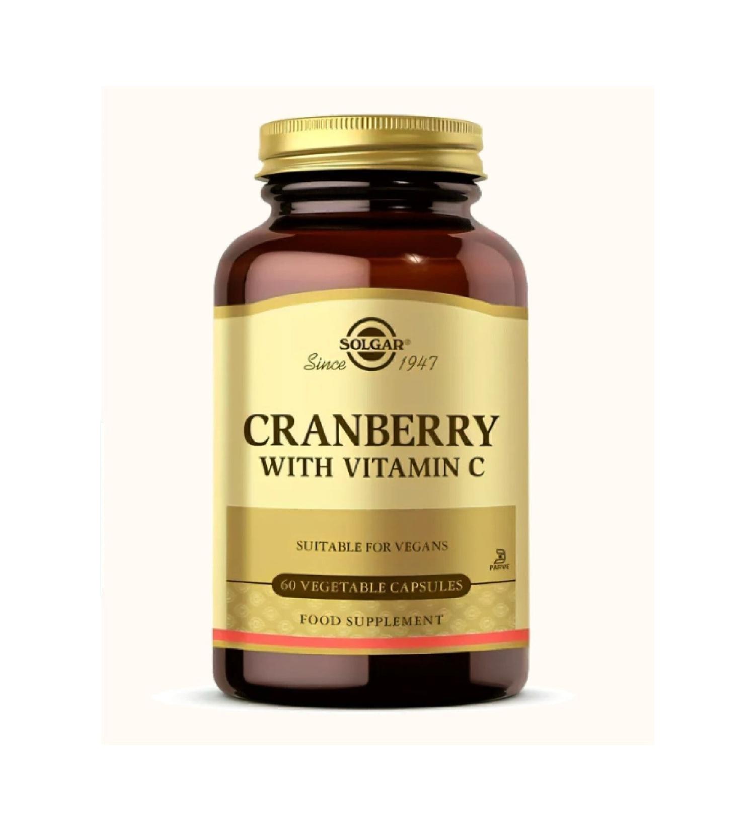 Solgar Cranberry With Vitamin C 60 Capsules