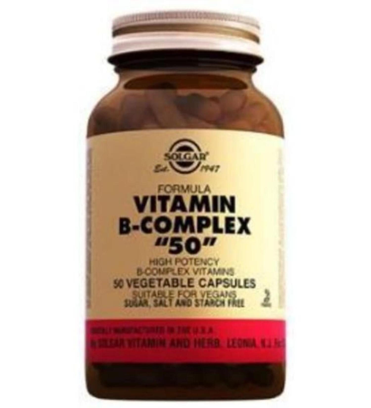 Solgar Vitamin B Complex 50 Capsules