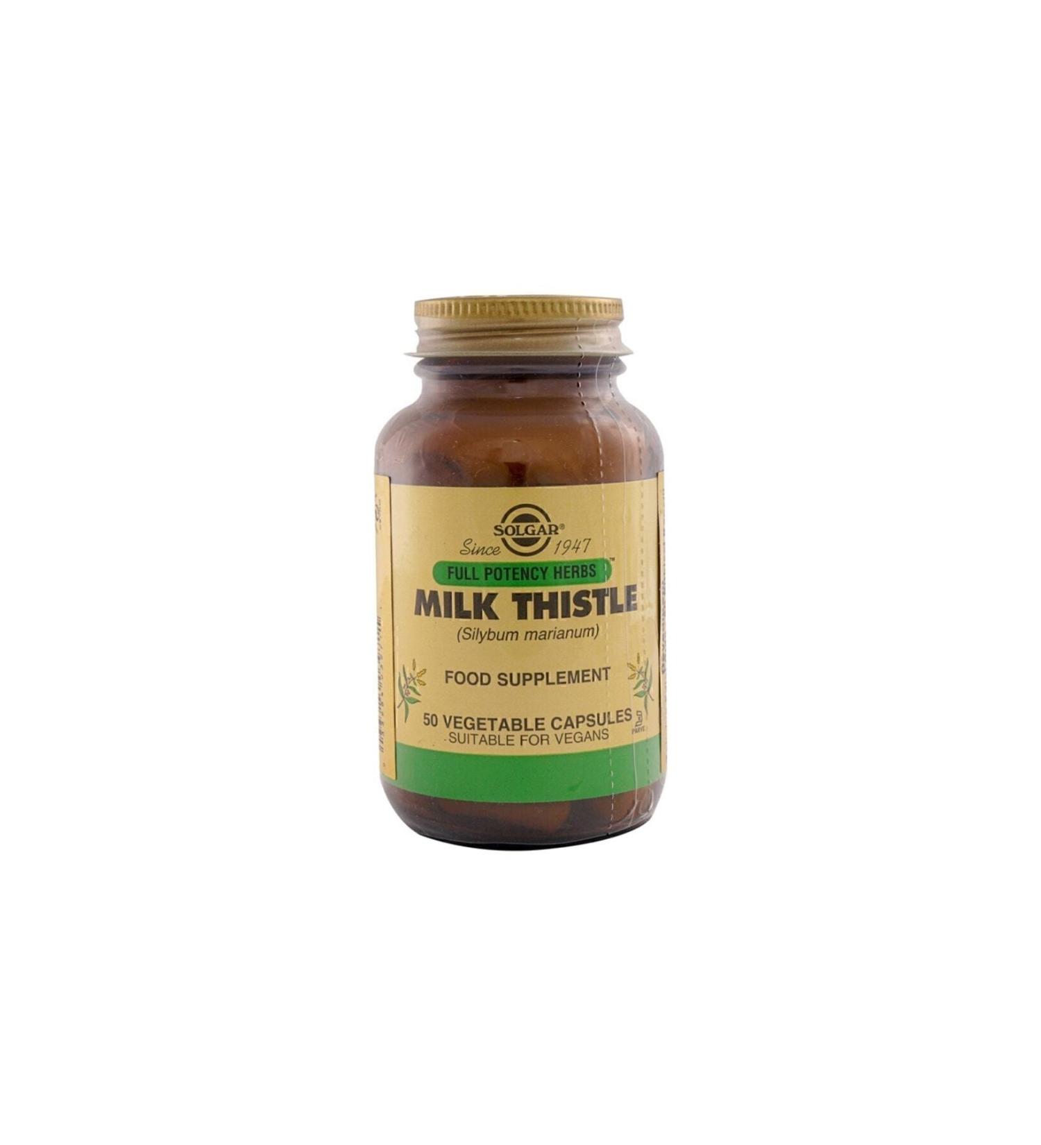 Solgar Milk Thistle 50 Capsules - Buy Online on GoSupps.com
