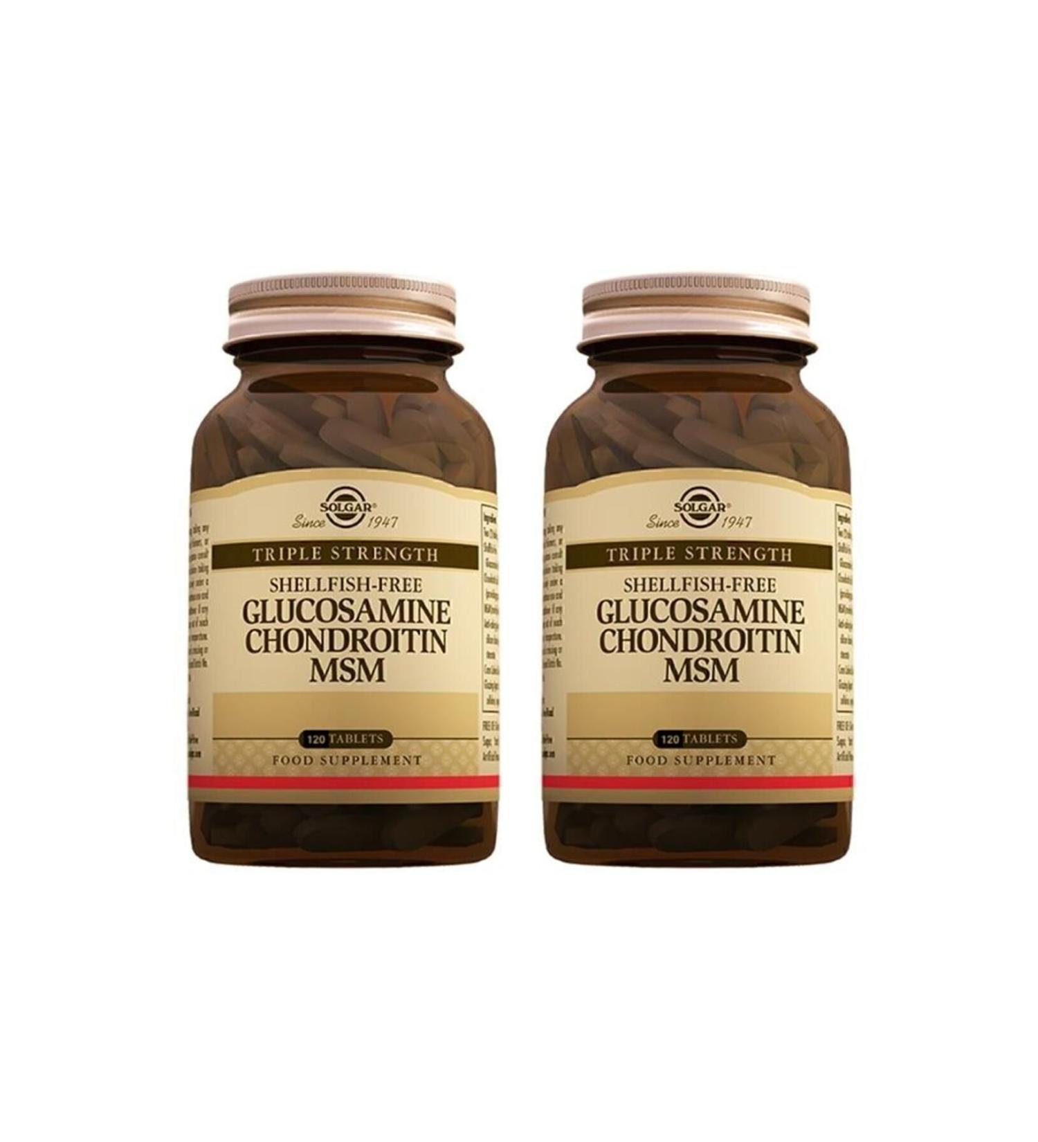 Solgar Glucosamine Chondroitin Msm 120 Tablets 2 Pieces
