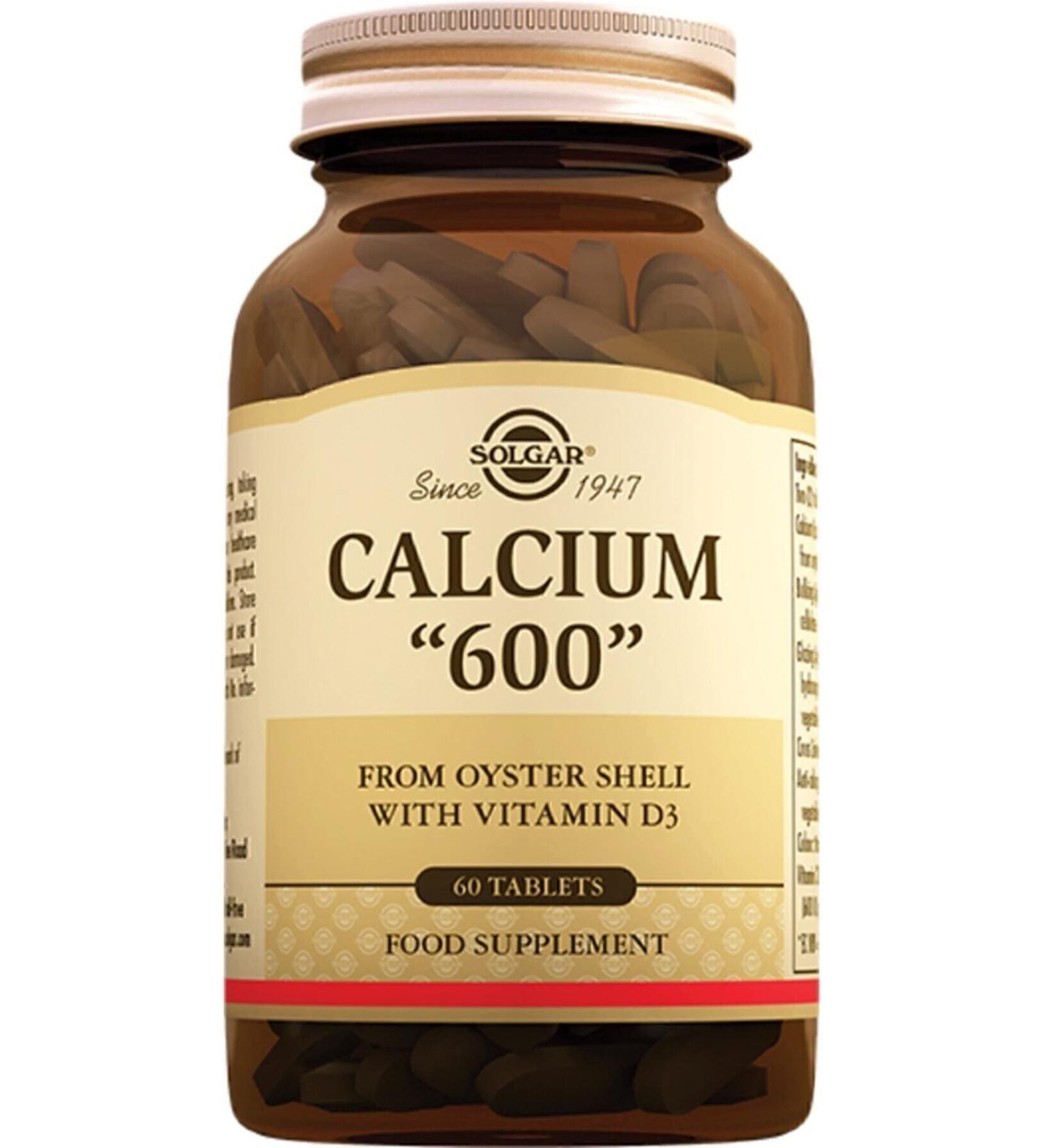 Solgar Calcium 600 Mg Oyster 60 Tablets (calcium) - Buy Online on GoSupps.com