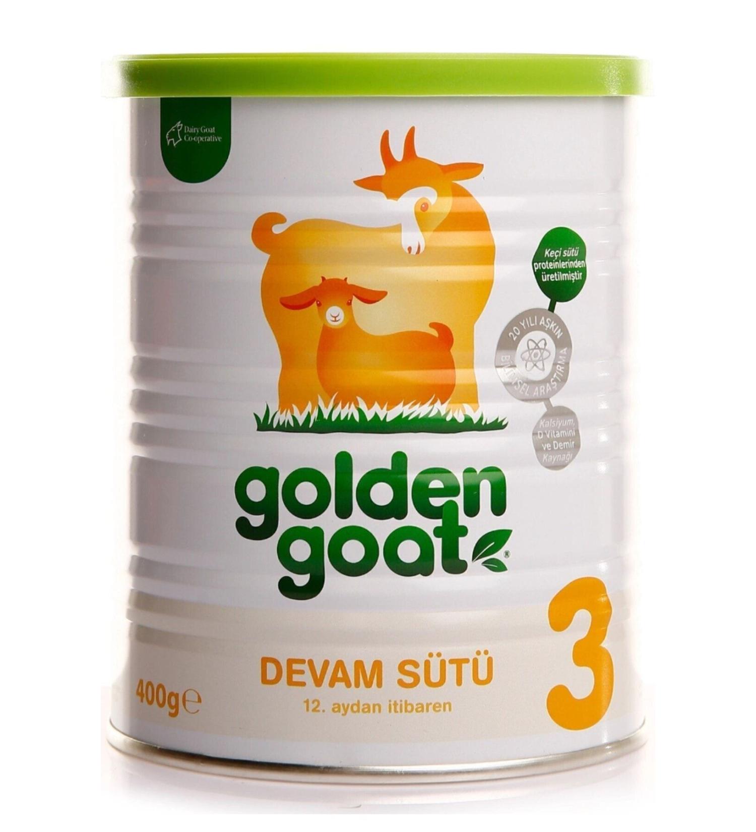 Golden Goat Number 3 12 Months Goat Milk Based Follow-On Milk 400 gr - Buy Online on GoSupps.com