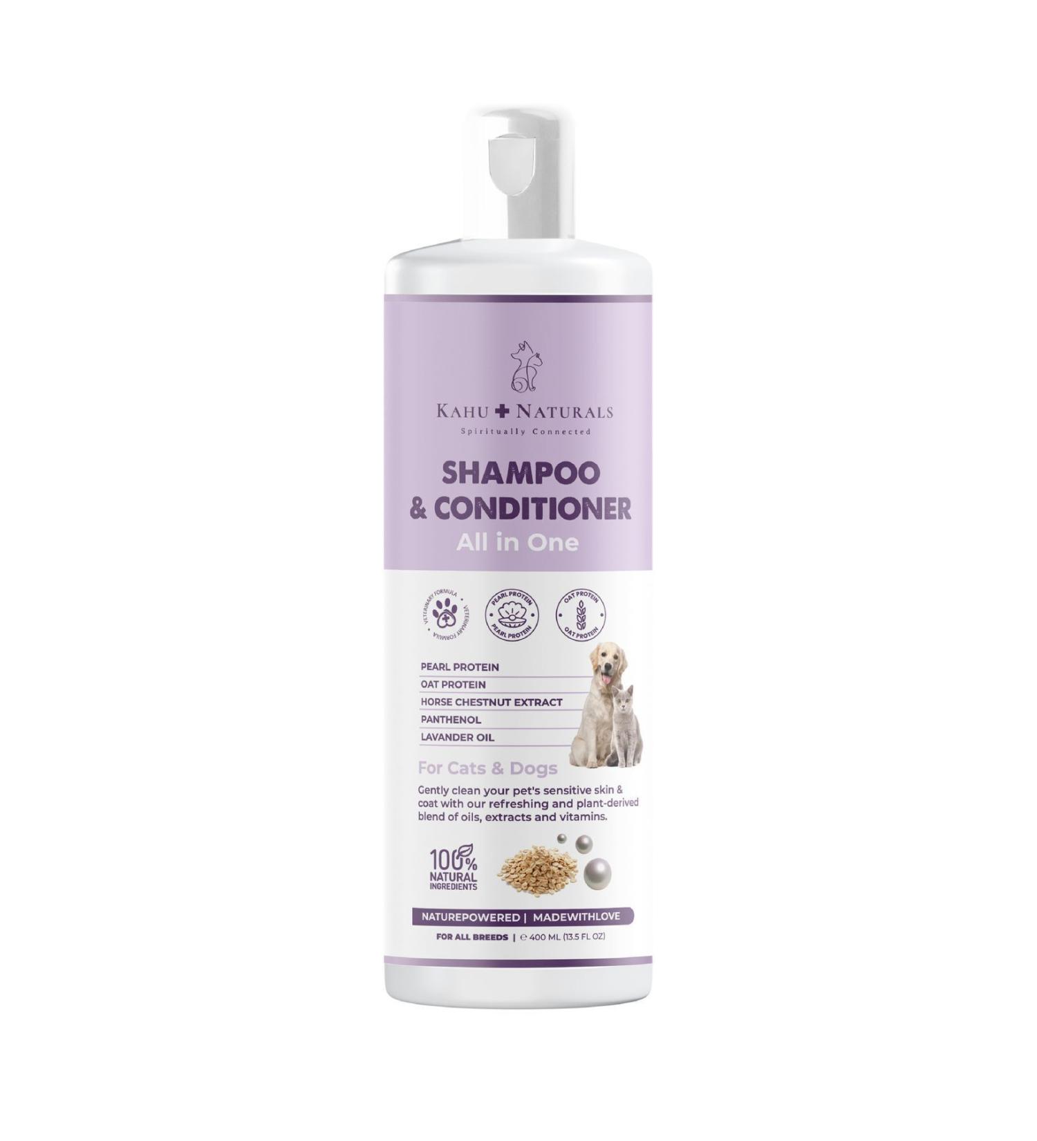 Kahu Naturals Spiritually Connected All-in-One Shampoo Moisturizing Pearl & Oat Protein Horse Chestnut Panthenol 0 Natural 400 ml