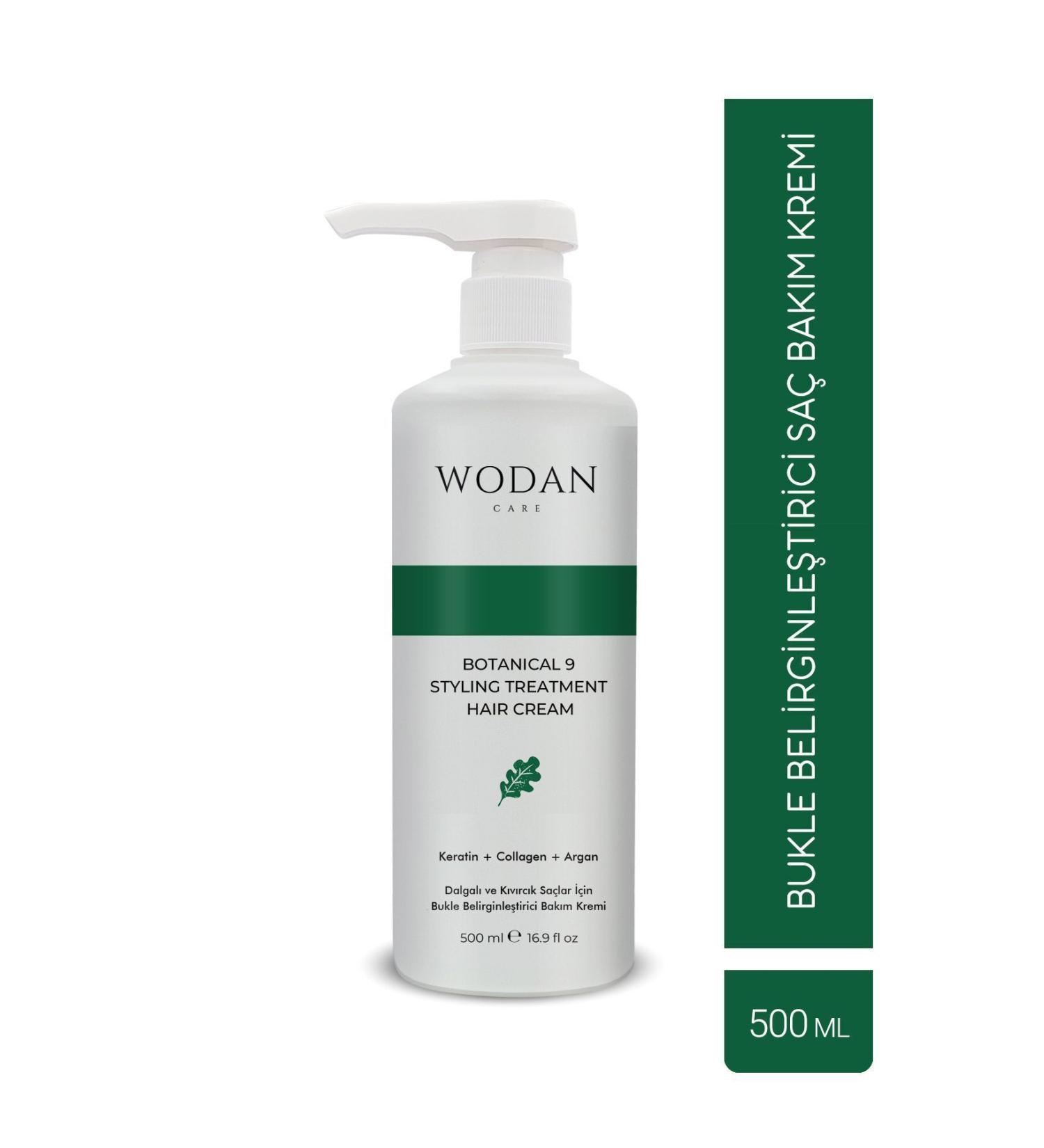 Wodan Care Botanical 9 Effective Curl Defining Hair Care Cream for Wavy and Curly Hair 500 ml - Buy Online on GoSupps.com