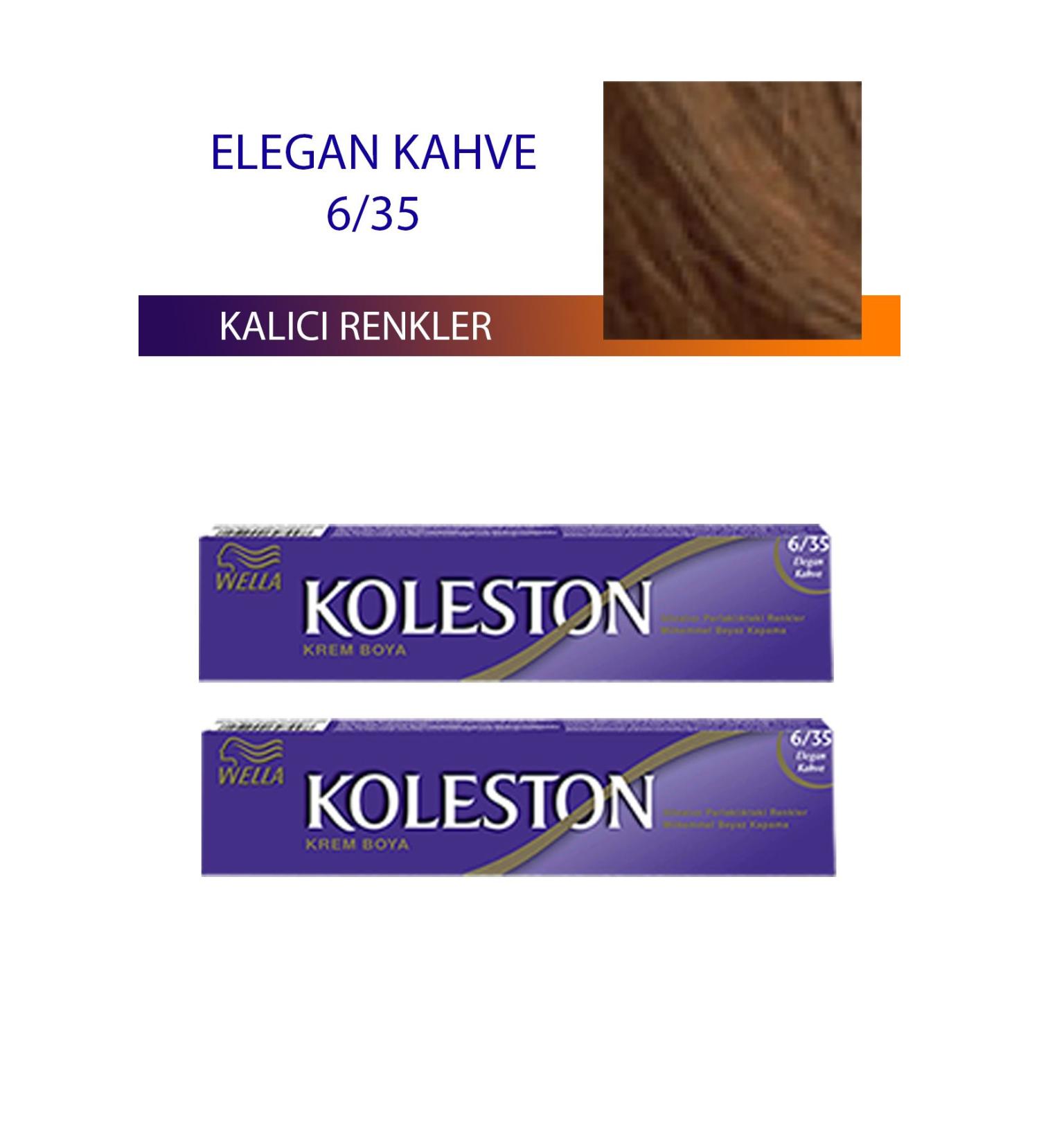 sahbulstore 2 Pieces Single Tube Hair Dye Elegant Brown 6/35 - SBS7330-8995