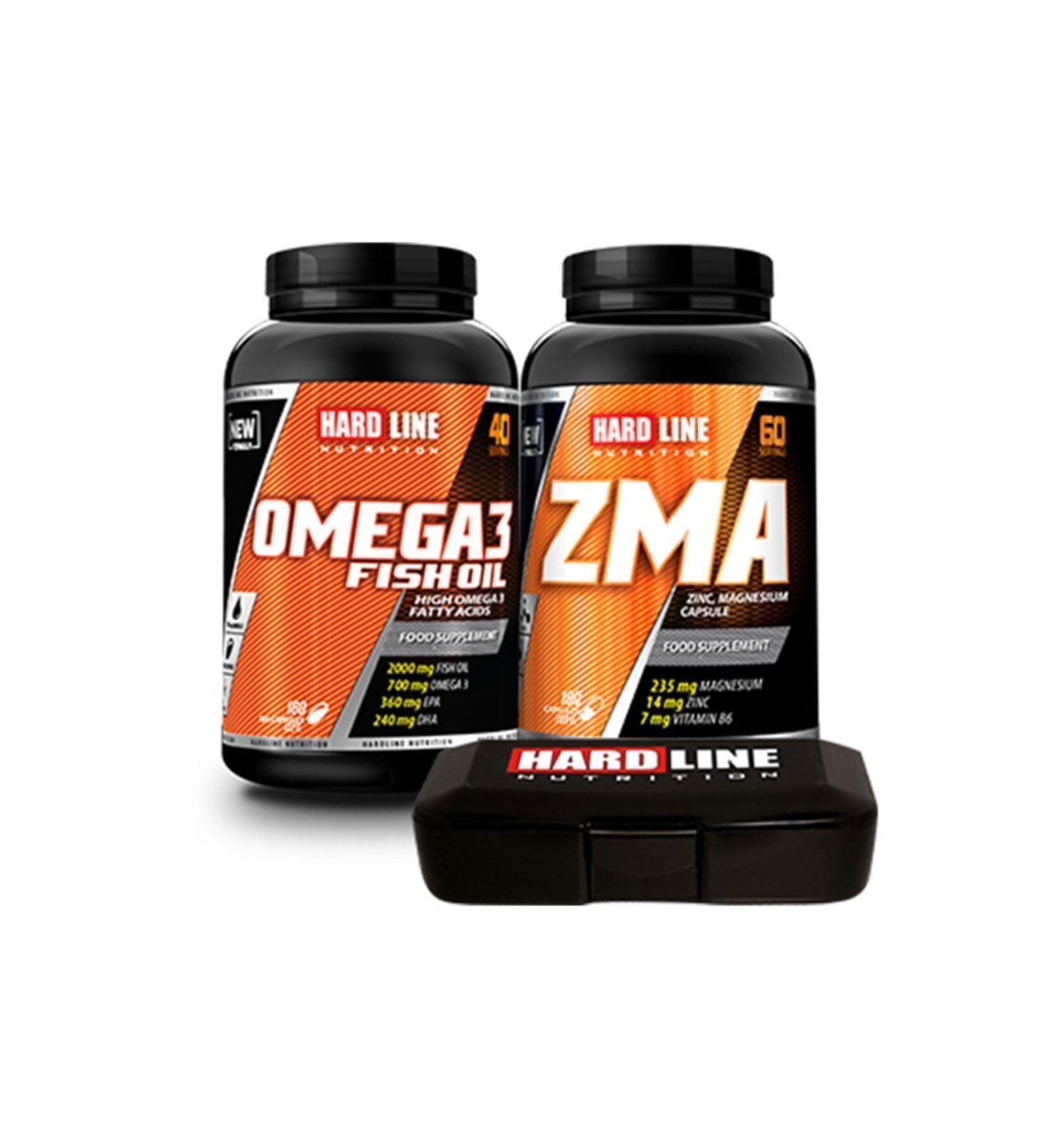 Hardline Omega3 & Zma Combination