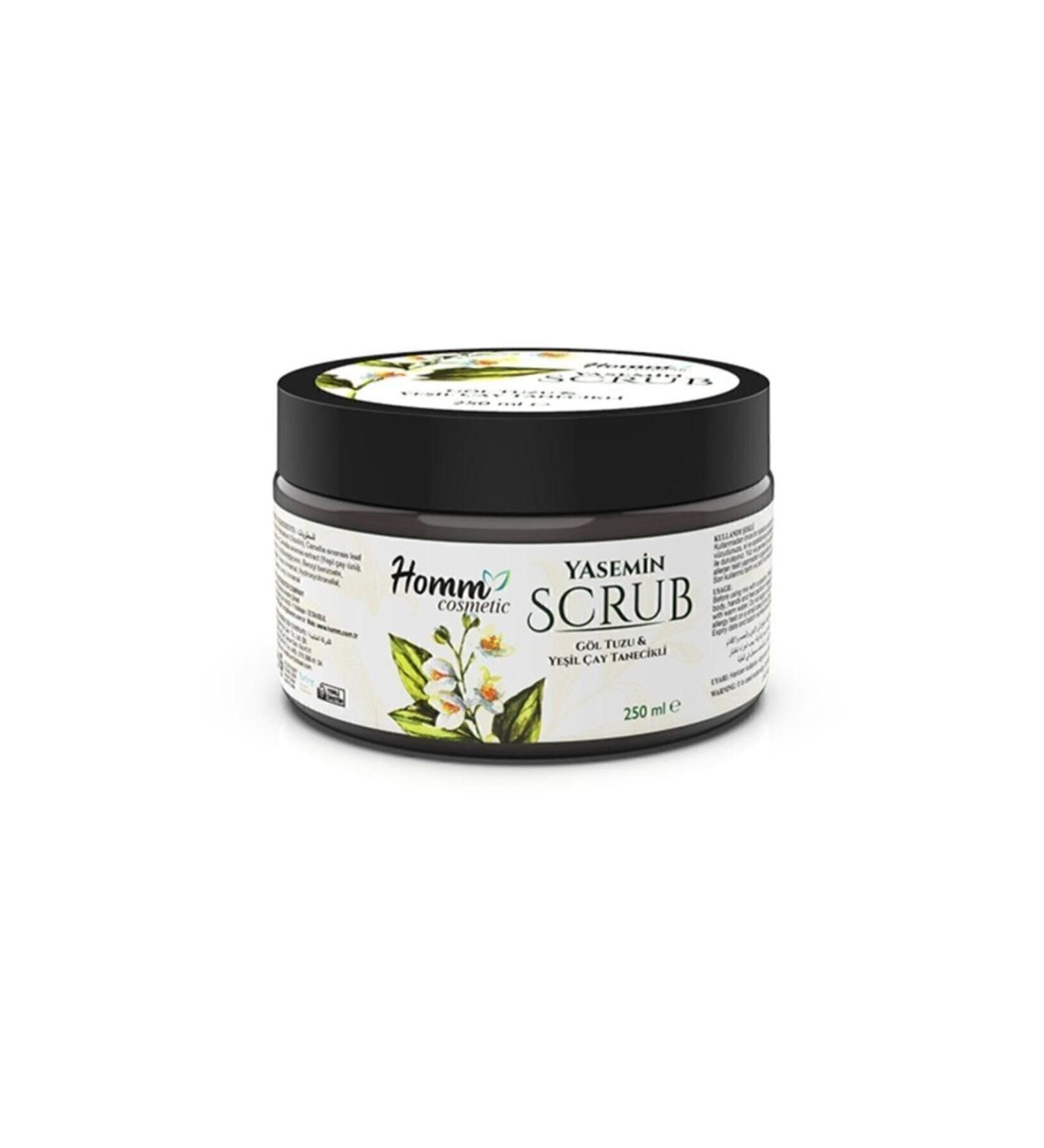 HOMMCOZMET C Homm Life Jasmine Green Tea Herbal Grain Scrub 250 Ml-jasmine Scrub