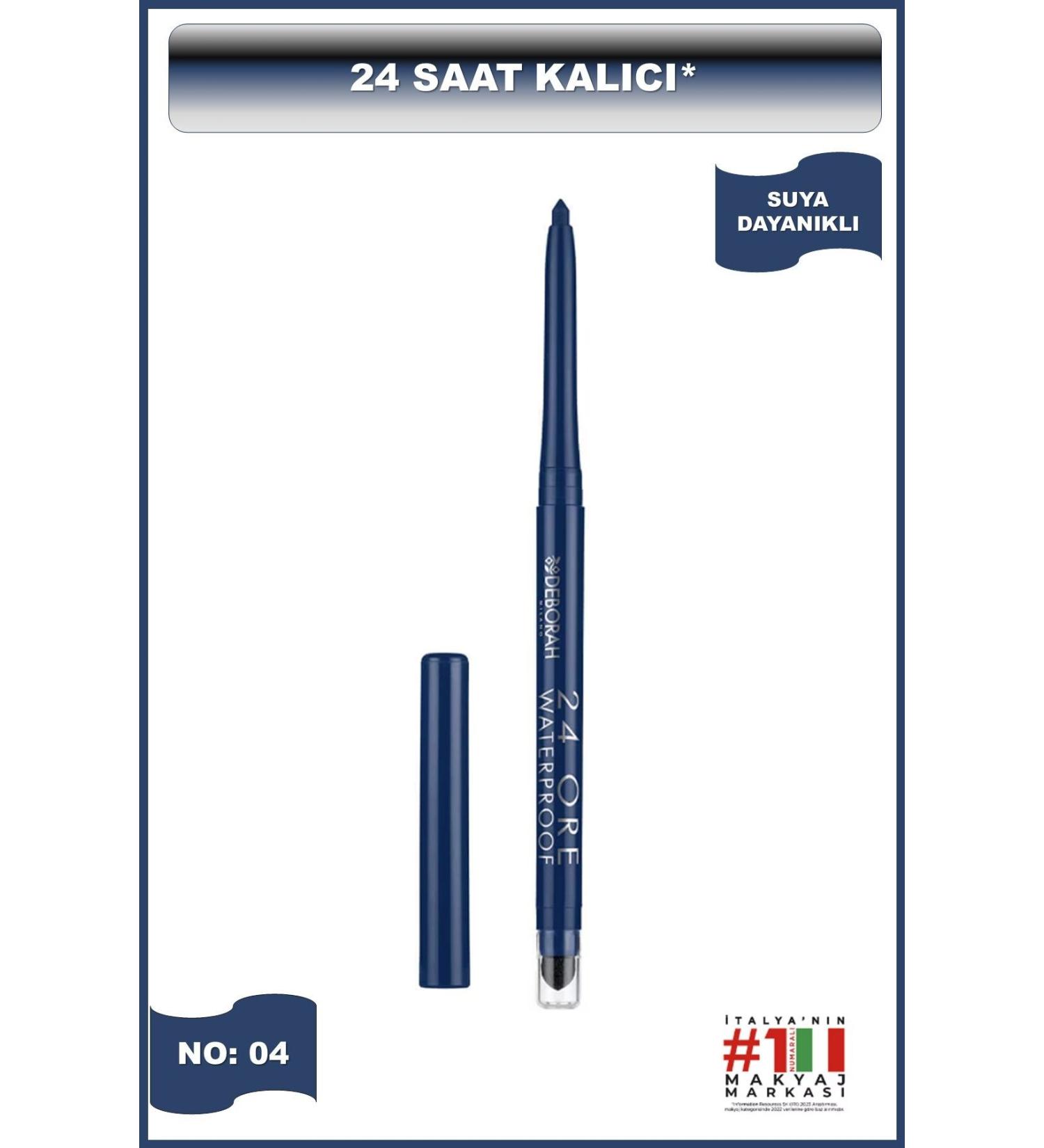 Deborah 24ore Waterproof Eye Pencil No: 4 - Buy Online on GoSupps.com