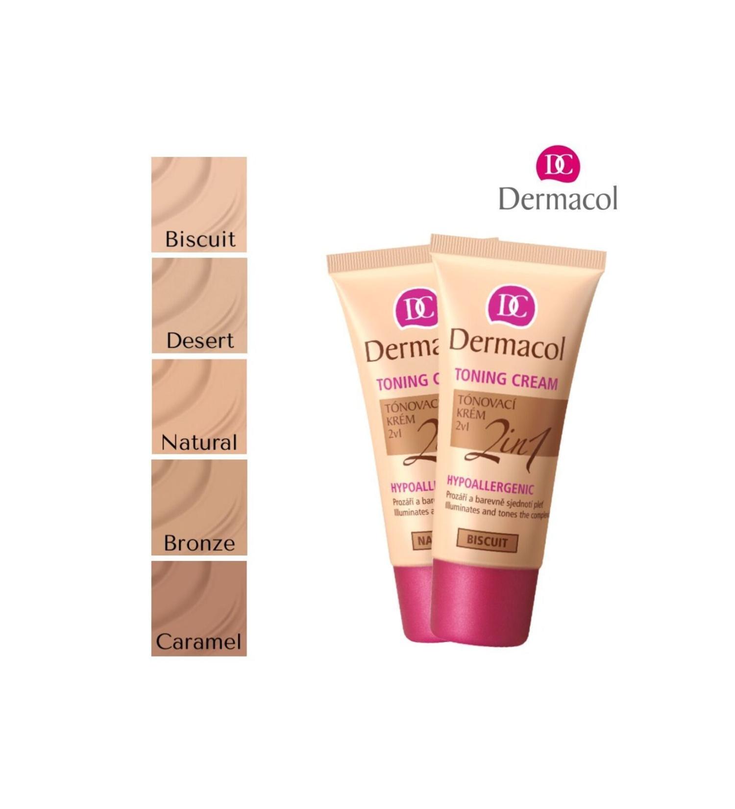 Dermacol Toning Cream-brightening-darkening Toning and Moisturizing Foundation 2 in 1-desert - Buy Online on GoSupps.com