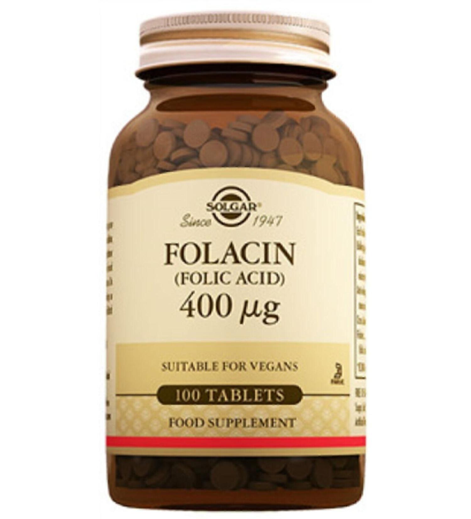 Solgar Folacin (folic Acid) 100 Tablets