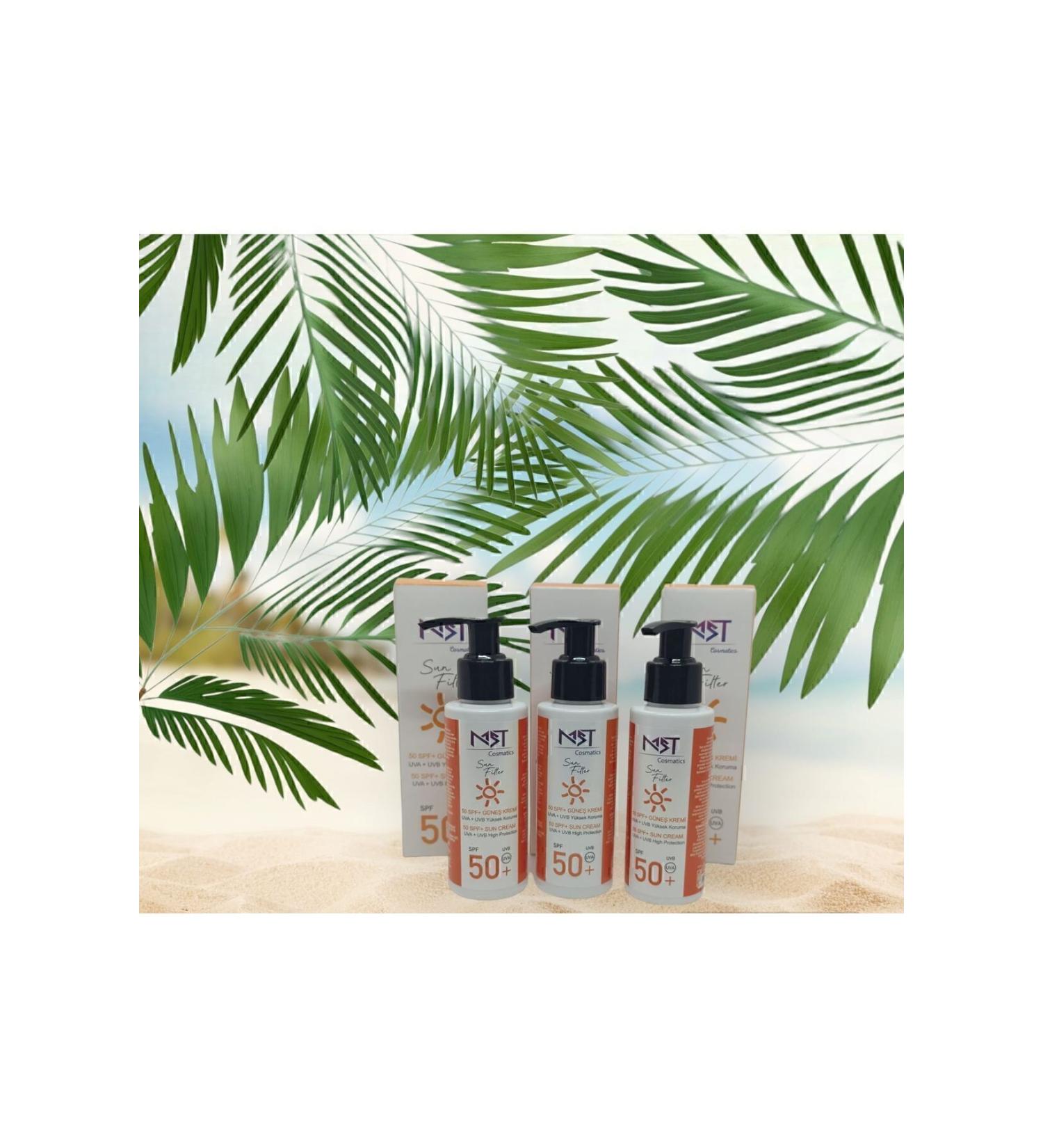 mst cosmetics Mst Sun Cream Spf 50+ 100 Ml High Protection 3 Pieces