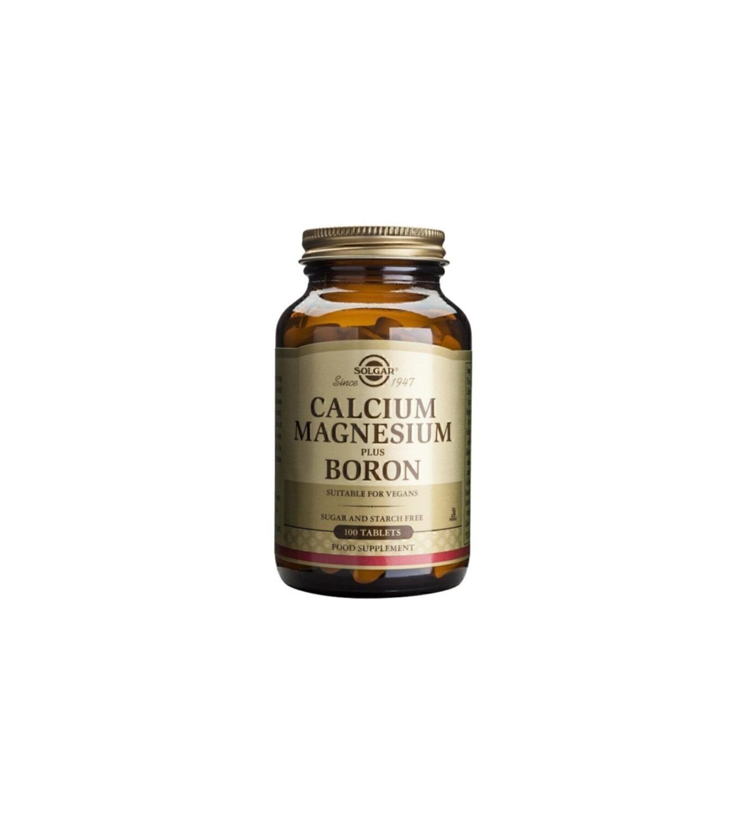 Solgar Calcium Magnesium Plus Boron 100 Tablets