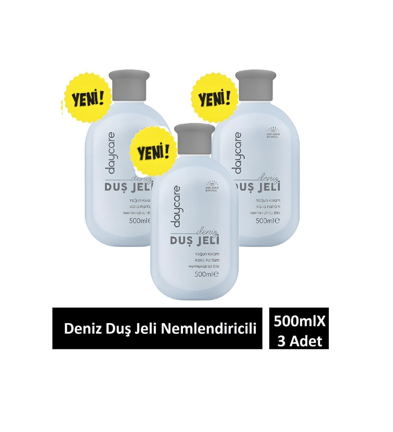 Daycare Moisturizing effective dense consistency shower gel sea 500 ml X 3 pieces - Buy Online on GoSupps.com