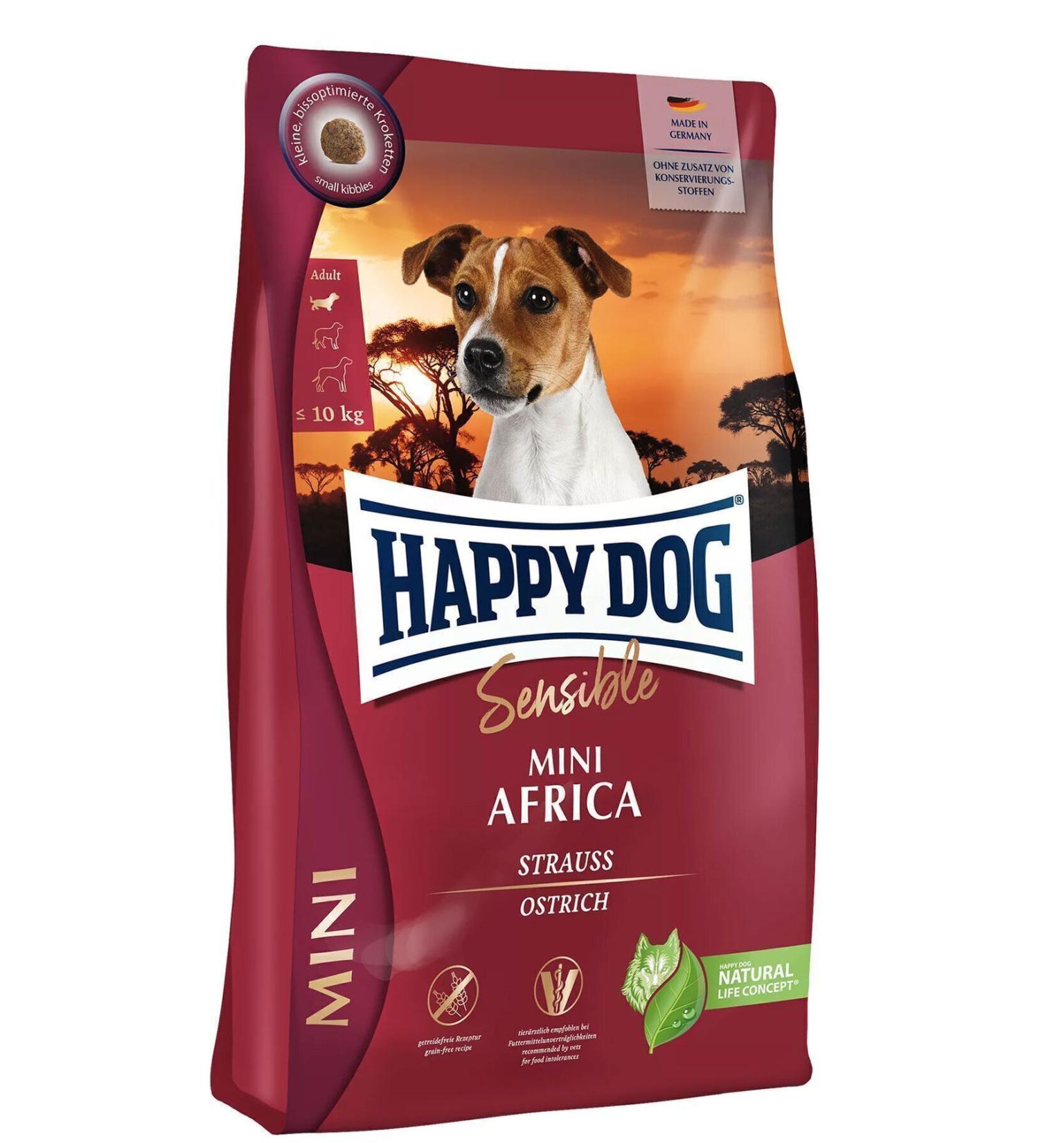 Happy Dog Mini Sensible Mini Africa 4 Kg - Buy Online on GoSupps.com