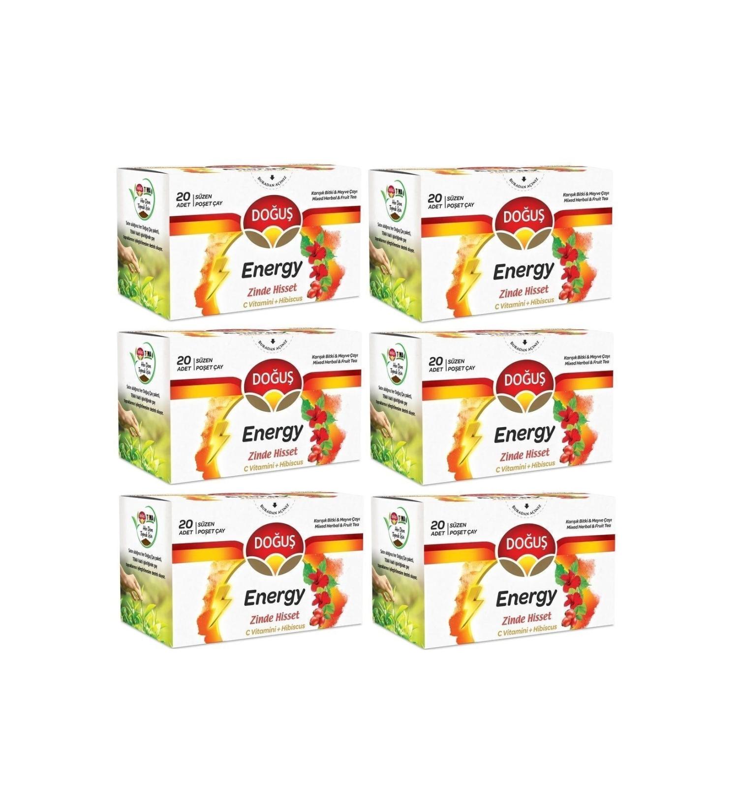 Dogus Energy Cup Tea Bag 6 Pieces 20 Pieces - Feel Fit