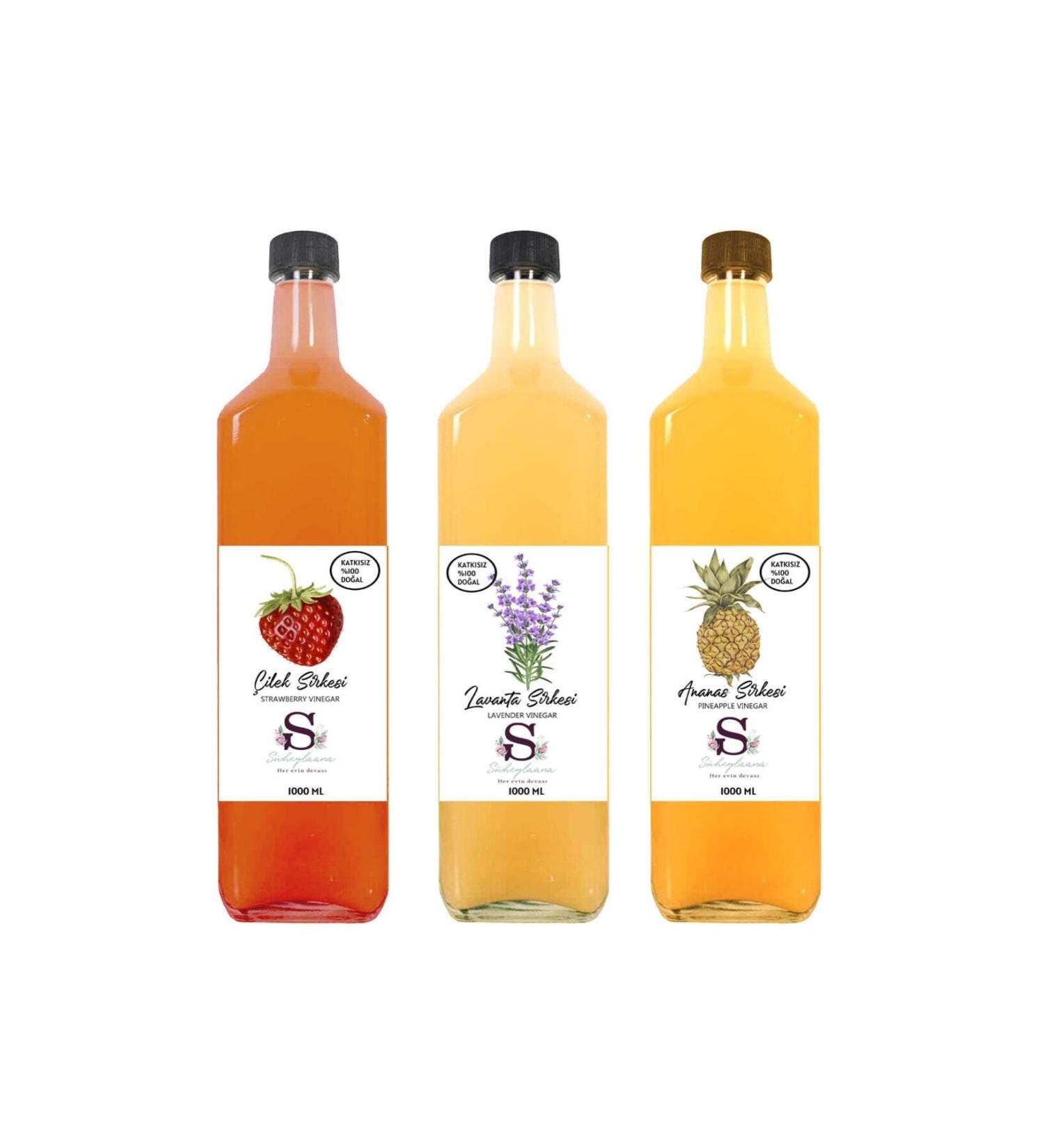 S heylaana Natural Strawberry Lavender and Pineapple Vinegar 1000 Ml