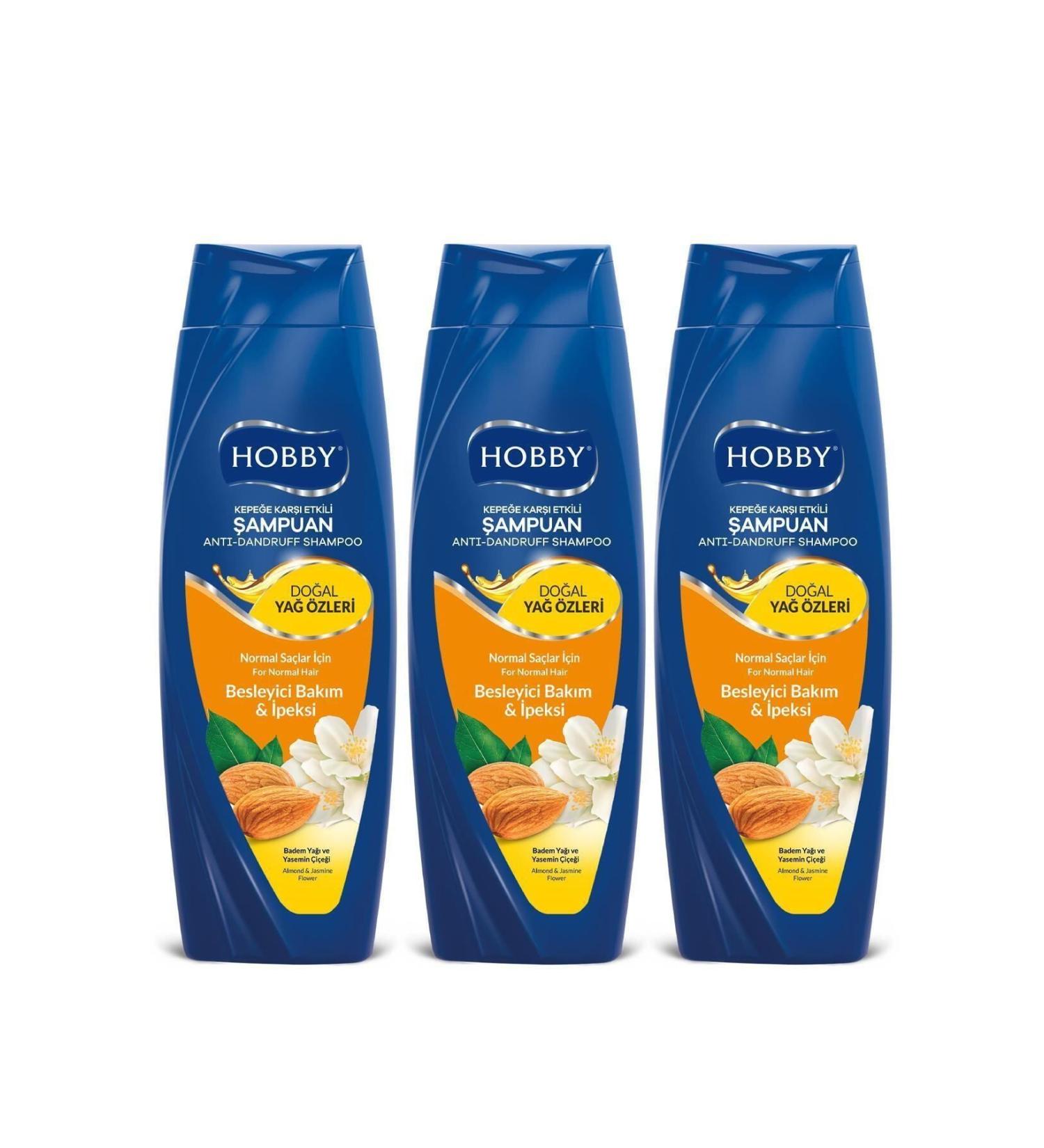 Hobby Shampoo Almond And Jasmine Flower 600mlx3