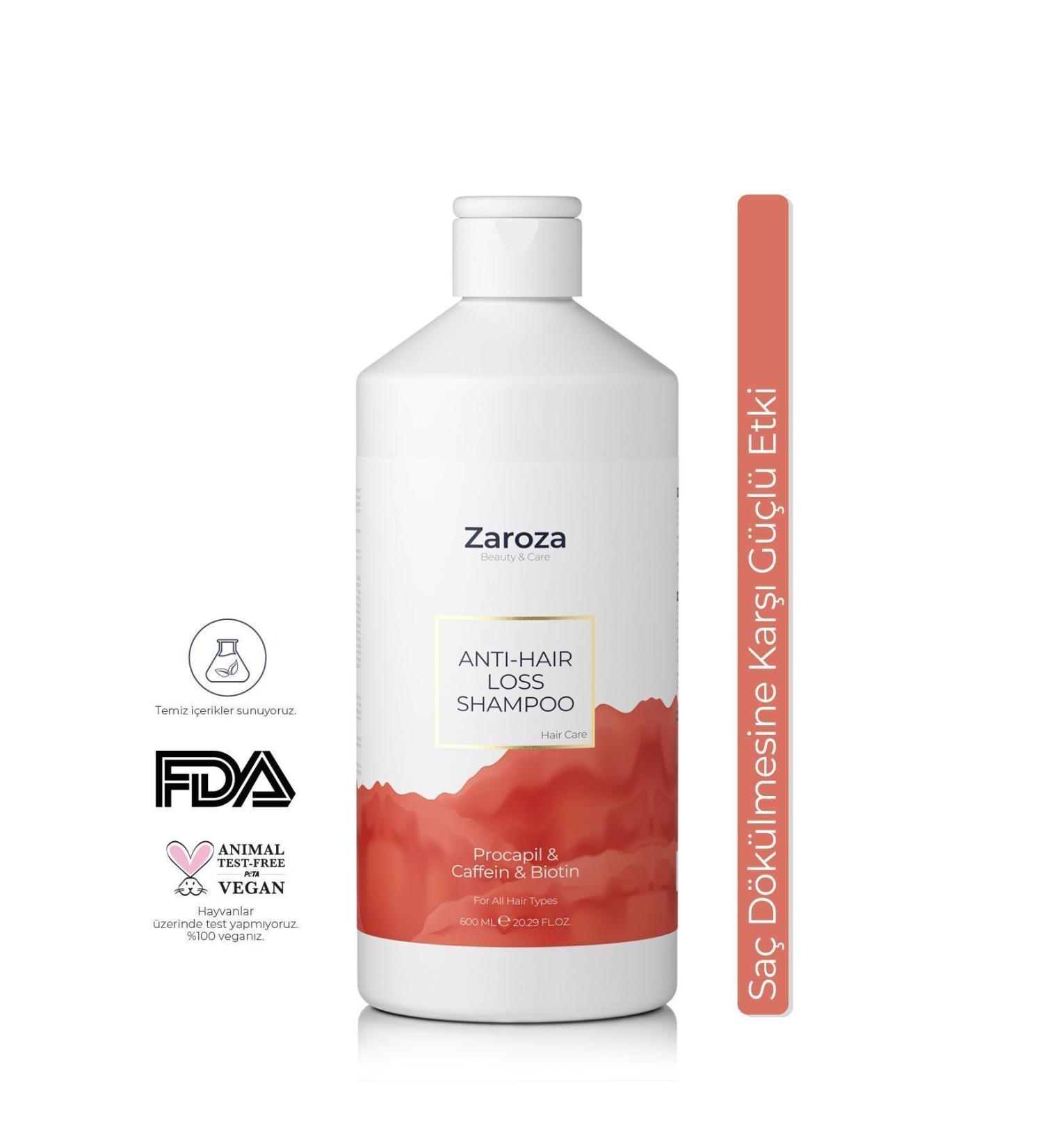 ZAROZA Anti-hair Loss Shampoo | Anti-Hair Loss Shampoo - 600 ml - Buy Online on GoSupps.com