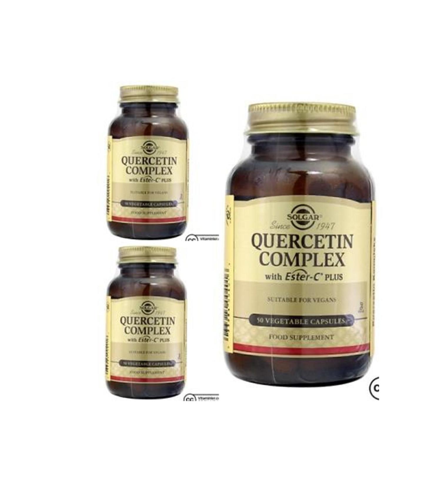 Solgar Quercetin Complex With Ester-c Plus 50 Tablets 3 Pieces