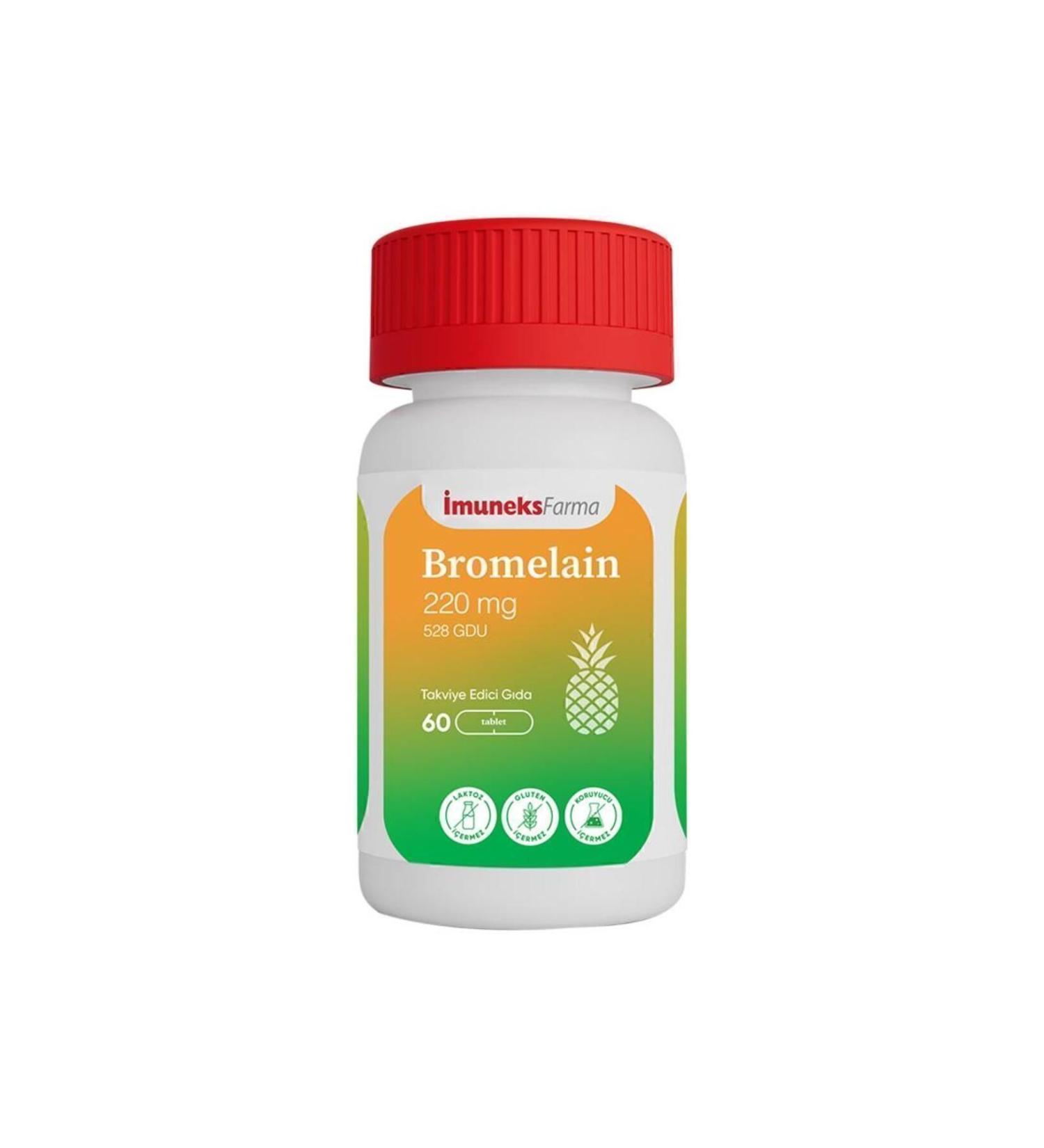 Imuneks muneks Farma Bromelain 220 MG 60 Capsules