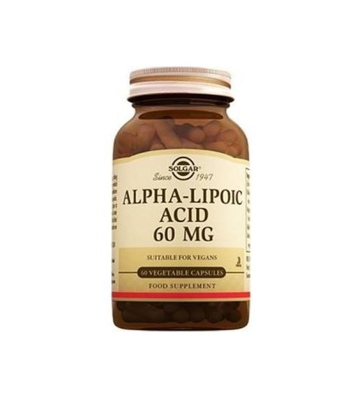 Solgar Alpha Lipoic Acid 60 mg 60 Tablets