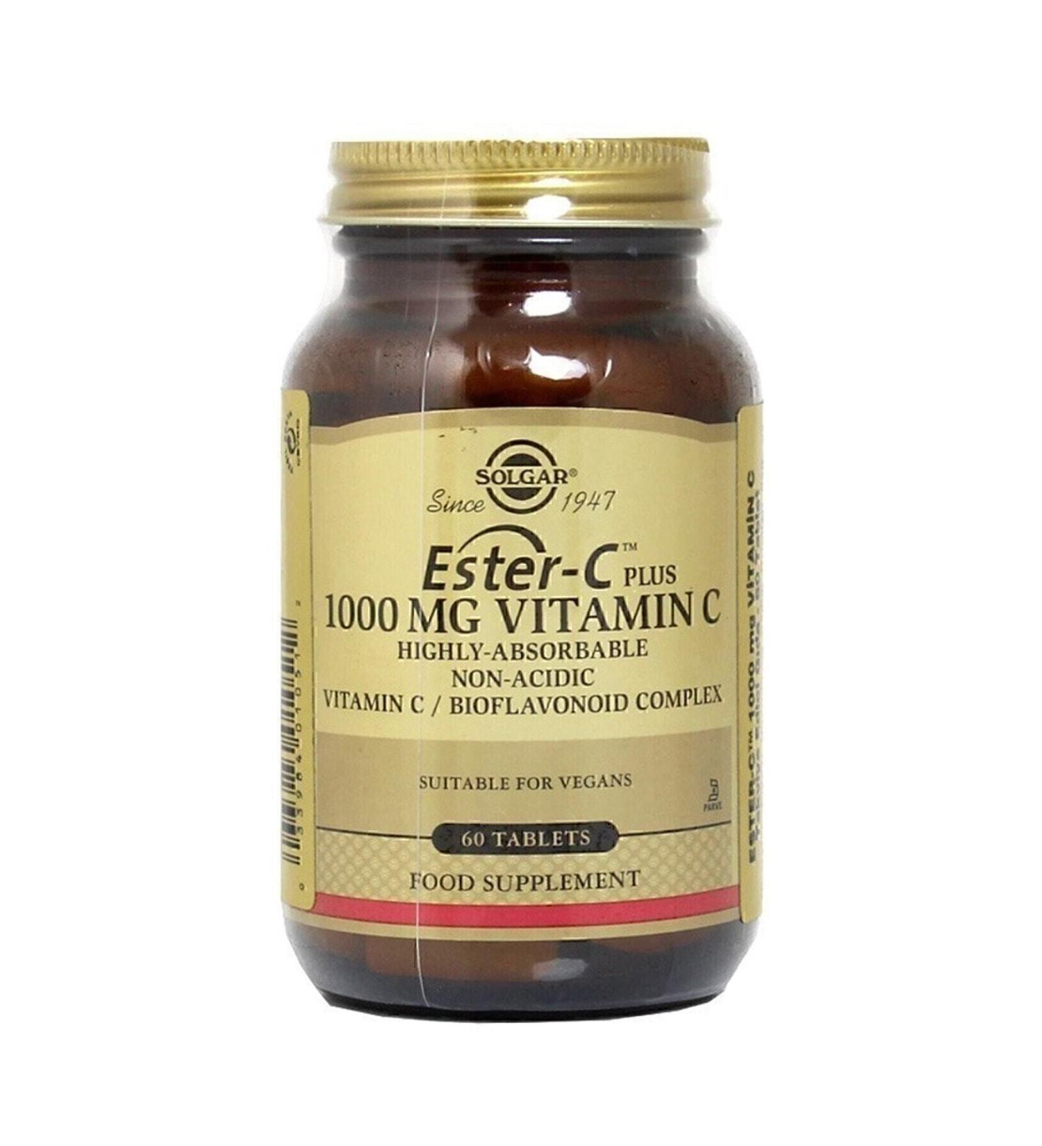 Solgar Ester C Plus 1000 Mg Vitamin C 60 Tablets