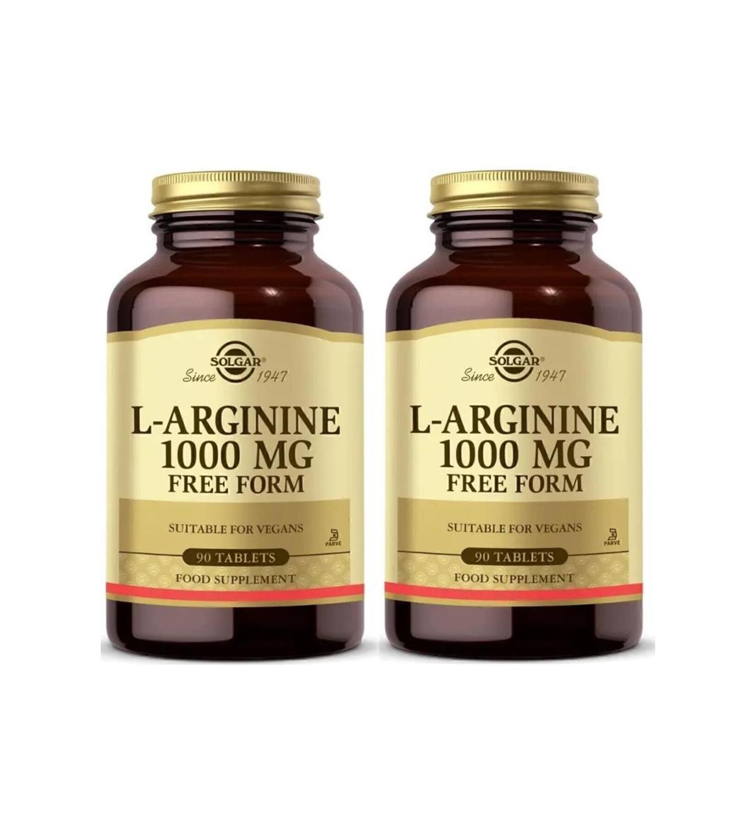 Solgar L-arginine 1000 Mg 90 Tablets 2 Pieces - Buy Online on GoSupps.com