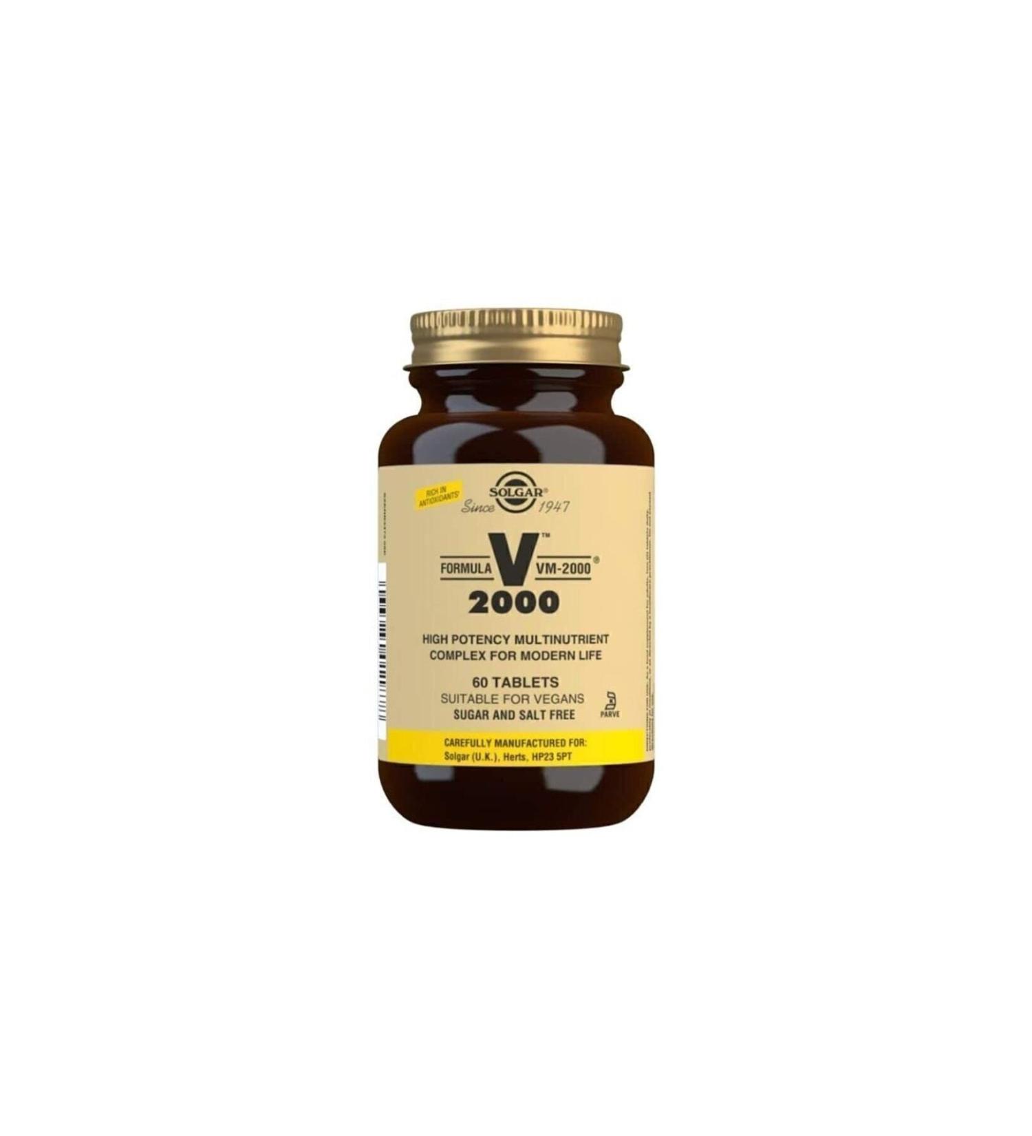 Solgar Formula Vm 2000 Multivitamin 60 Tablets - Alliavital.com