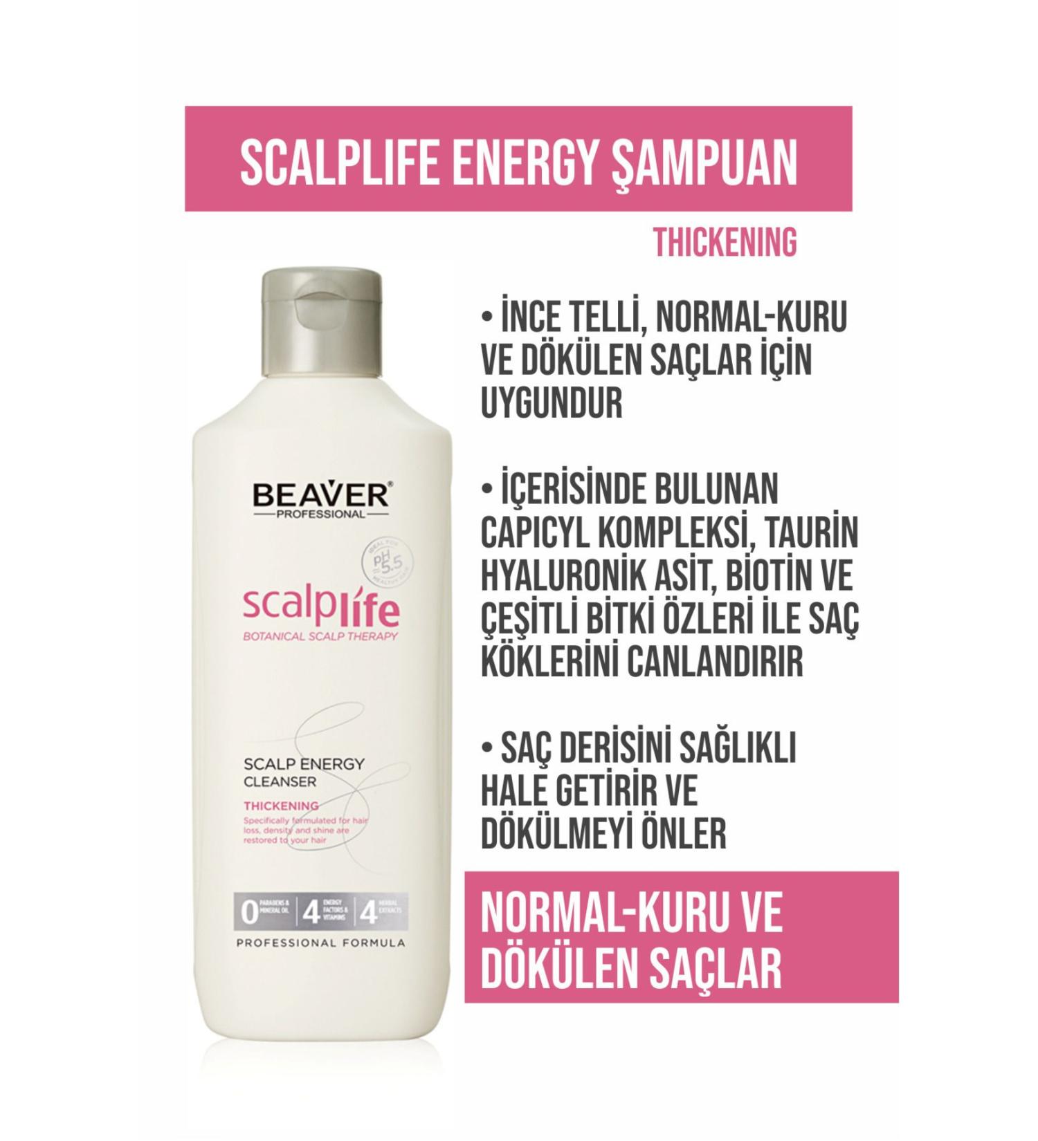 BEAVER PROFESSIONAL Scalplife Energy Cleanser Shampoo - Buy Online on GoSupps.com