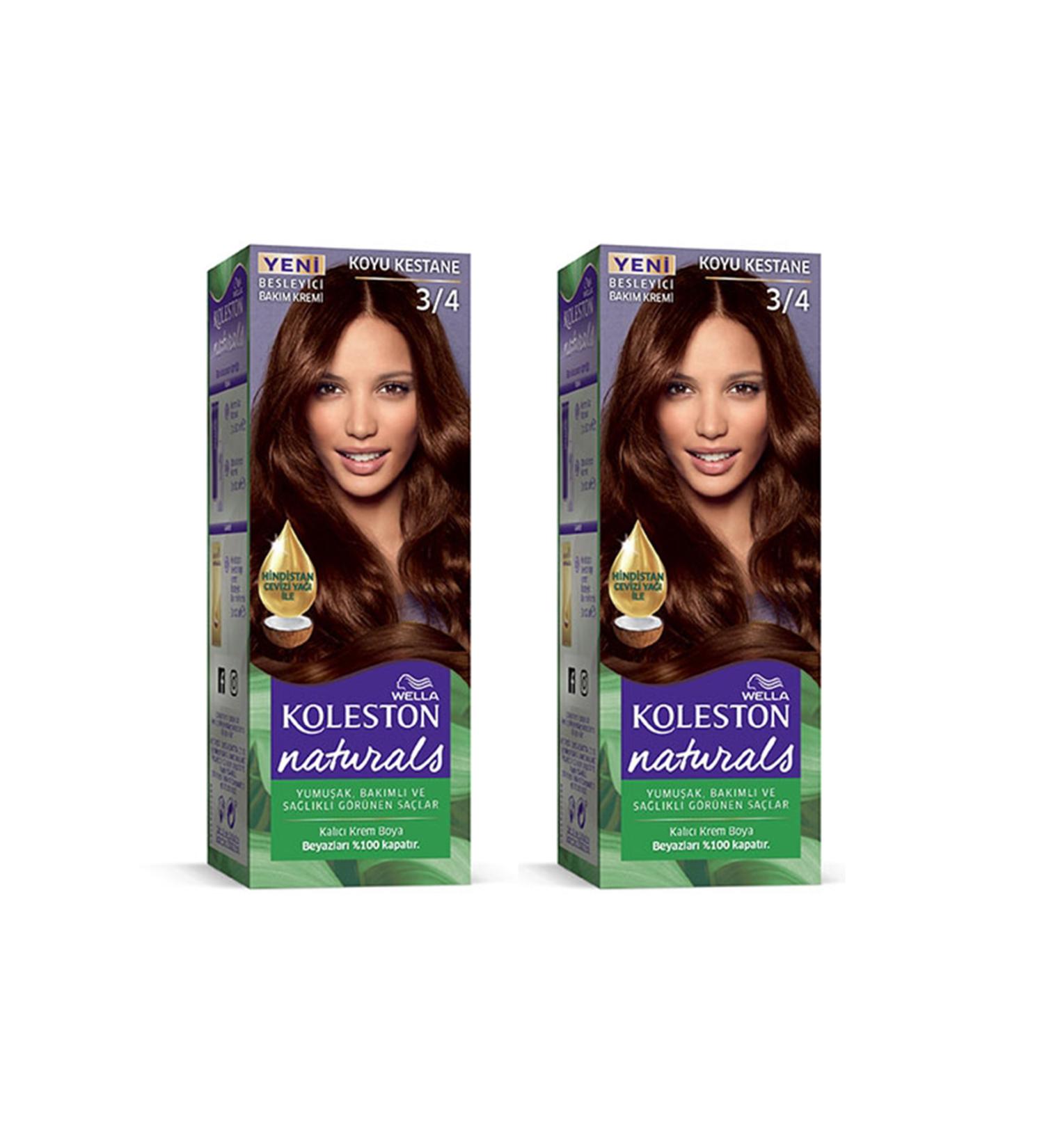 Narnuga Naturals Hair Dye Dark Chestnut 3/4 2x Pack - MTC8996-2552