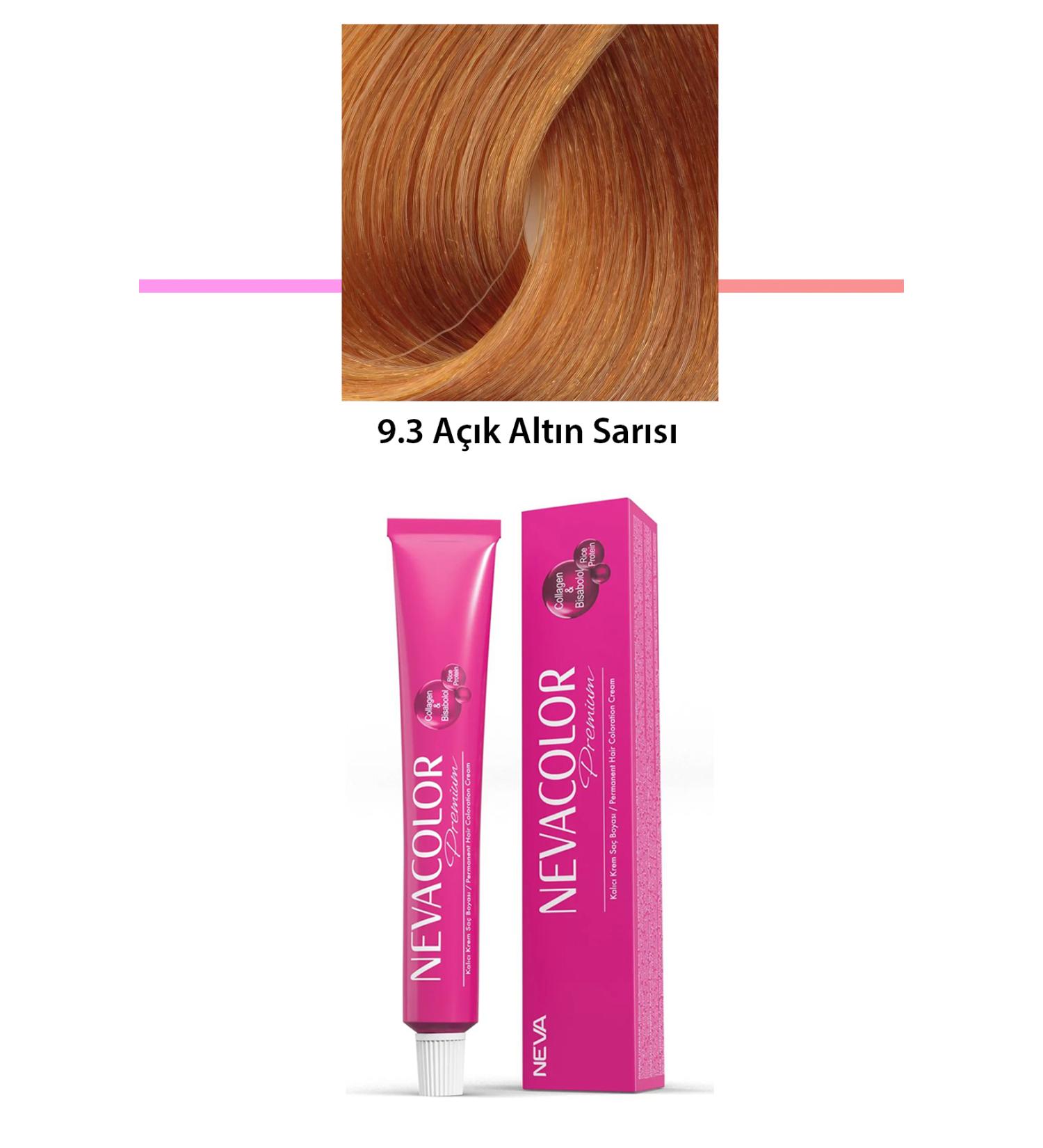 Zerda Premium 9.3 Light Golden Blonde - Permanent Cream Hair Dye 50 g Tube - ZRD4119-7829