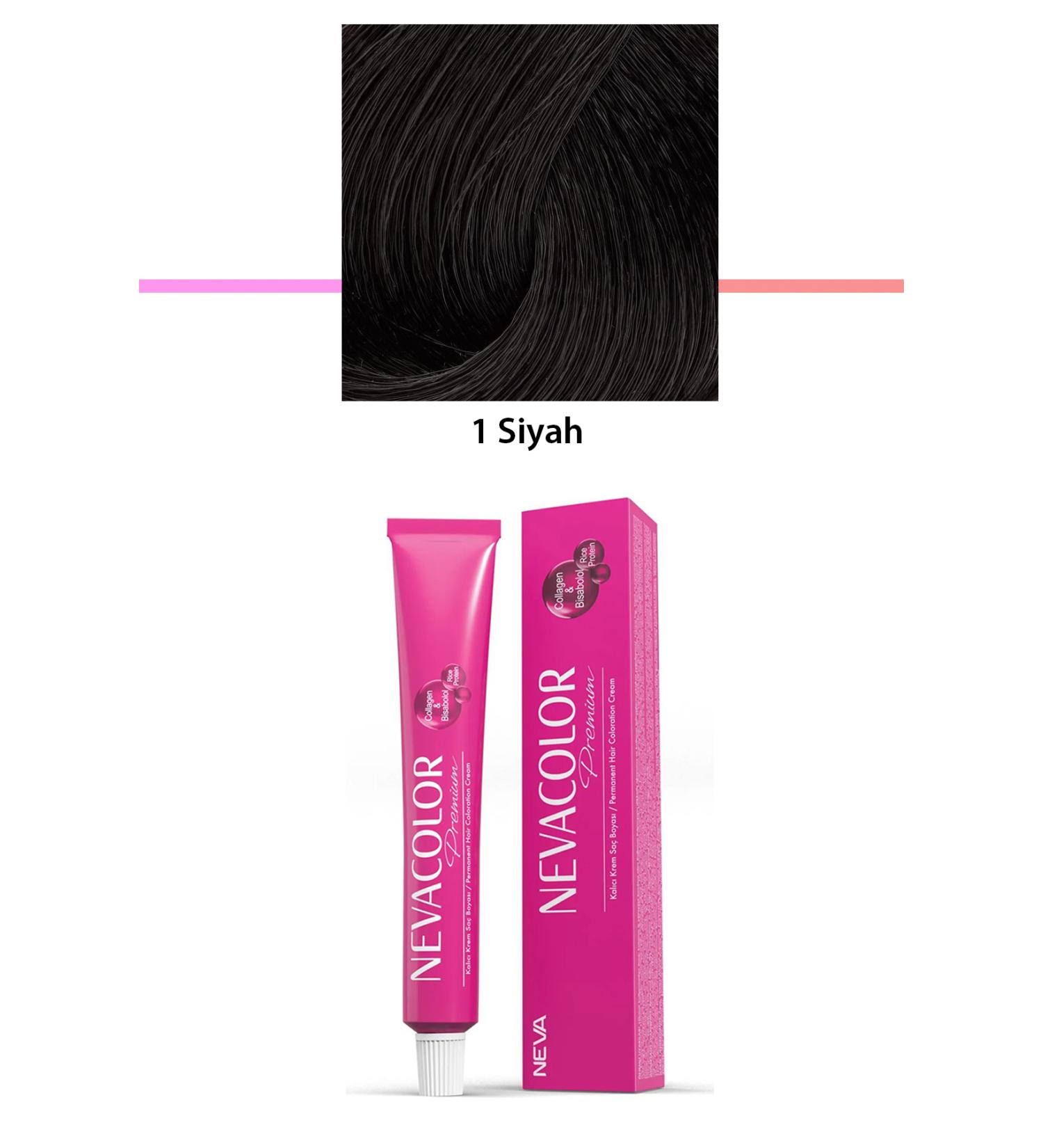 CACTUS JACK Premium 1 Black - Permanent Cream Hair Dye 50 g Tube - KTJ4257-8967