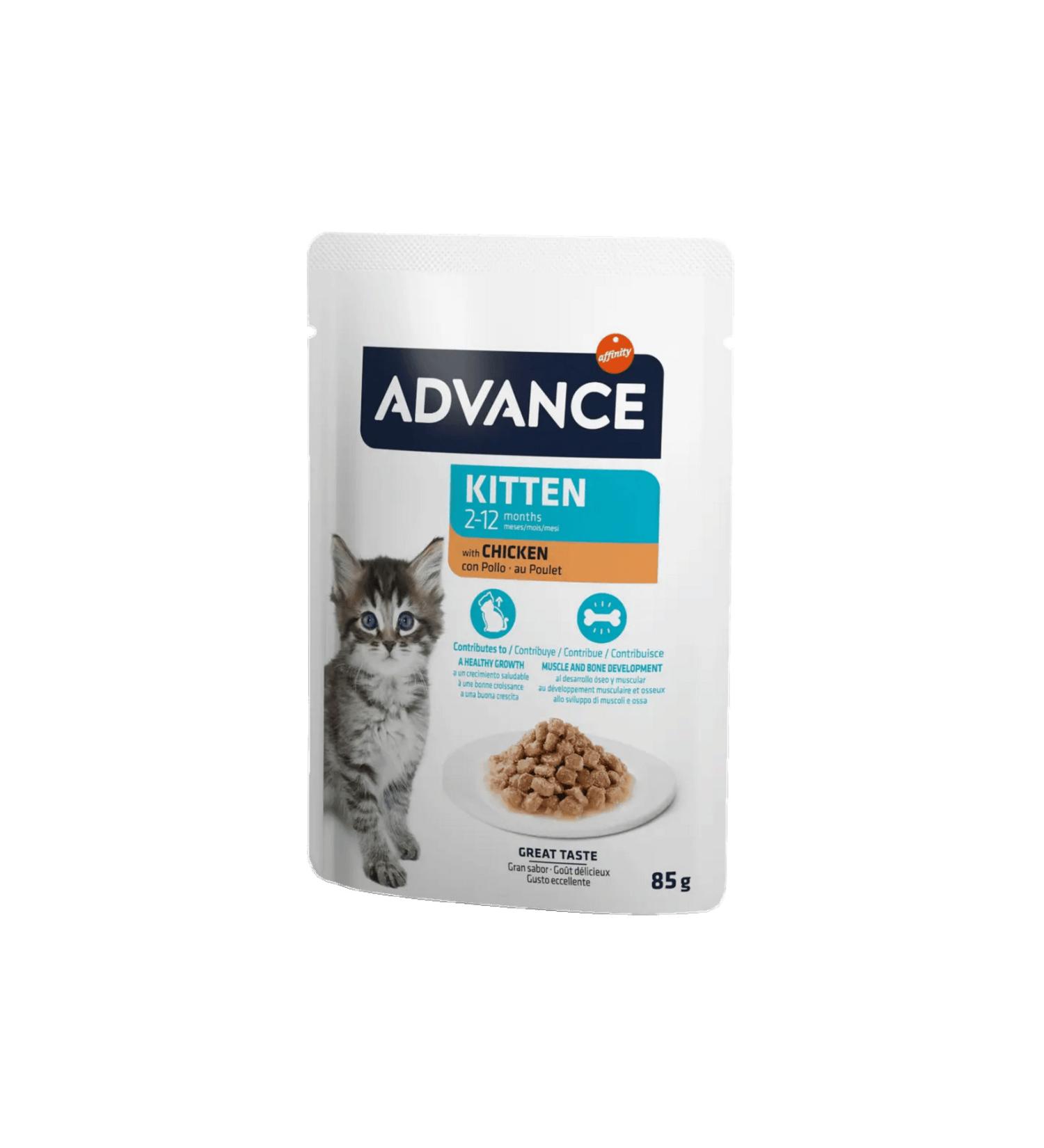 Advance CAT KITTEN CHICKEN WET POUCH 12X85 GR 476123