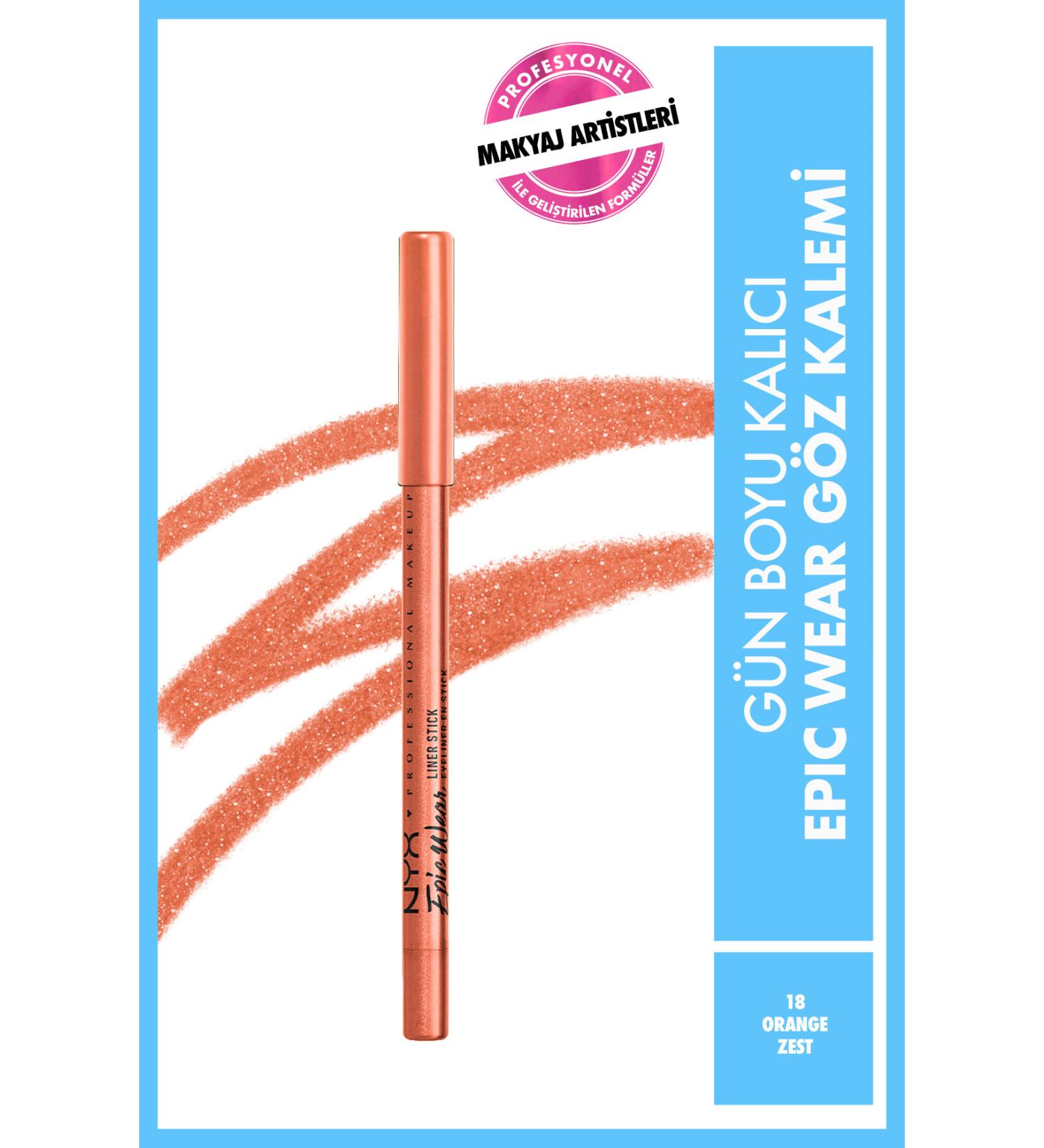 NYX Professional Makeup Epic Wear Liner Sticks Eye Pencil - Orange Zest - Orange - Buy Online on GoSupps.com
