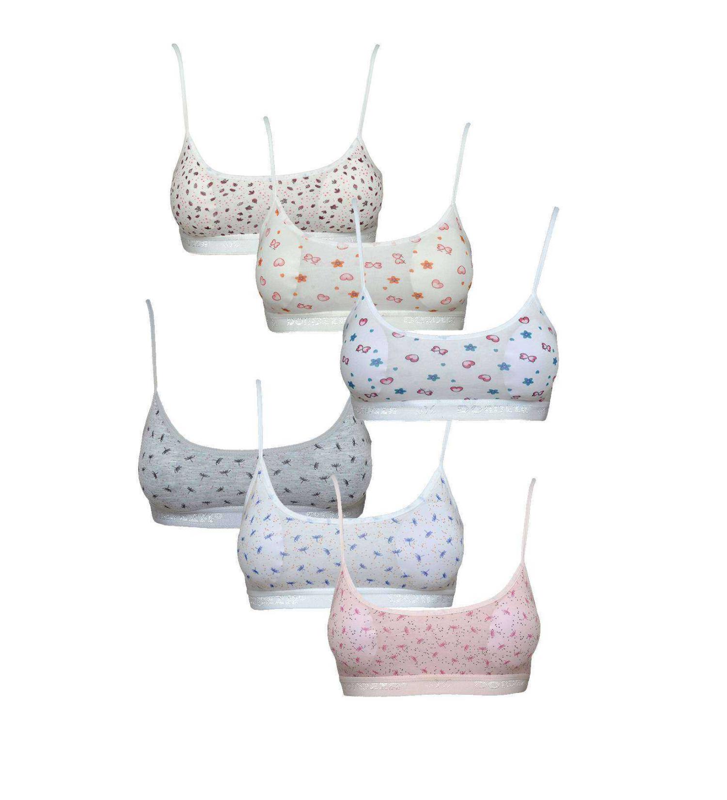 Skygo Padded Rope Strap Half Undershirt Patterned Bustier 6 Piece Set 2