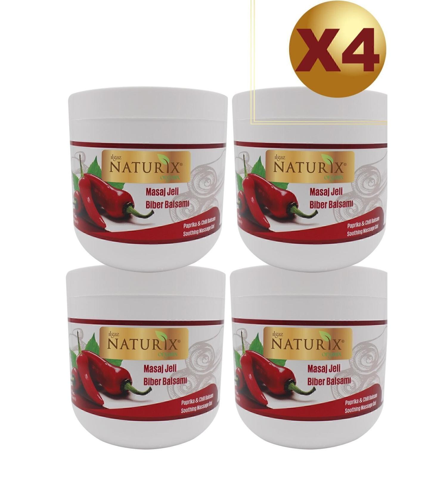 Naturix X4 Red Pepper Balm Body Firming 500 Ml Red Paprika Massage Gel
