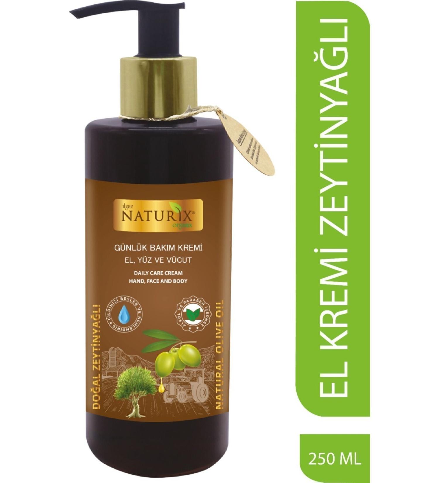 Naturix Olive Oil Essence Hand Face Body Cream 250 Ml Intensive Moisturizing Care Cream for Sensitive Skin - Buy Online on GoSupps.com