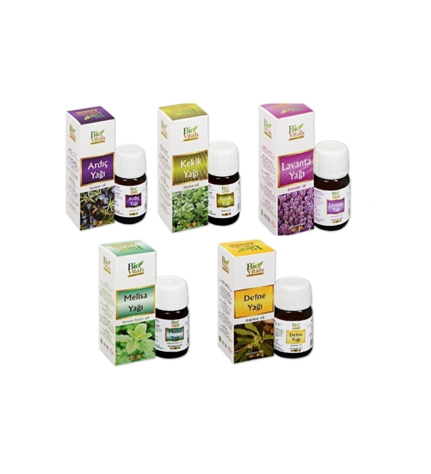 Bio Vitals Juniper Thyme Lavender Melissa Laurel Aromatic Massage Skin Care Oil Set of 5 20 Ml - Buy Online on GoSupps.com
