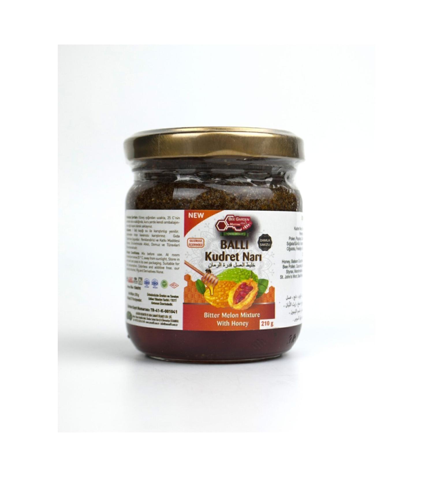 Bee Garden Honey Power Pomegranate Paste 210gr - Buy Online on GoSupps.com