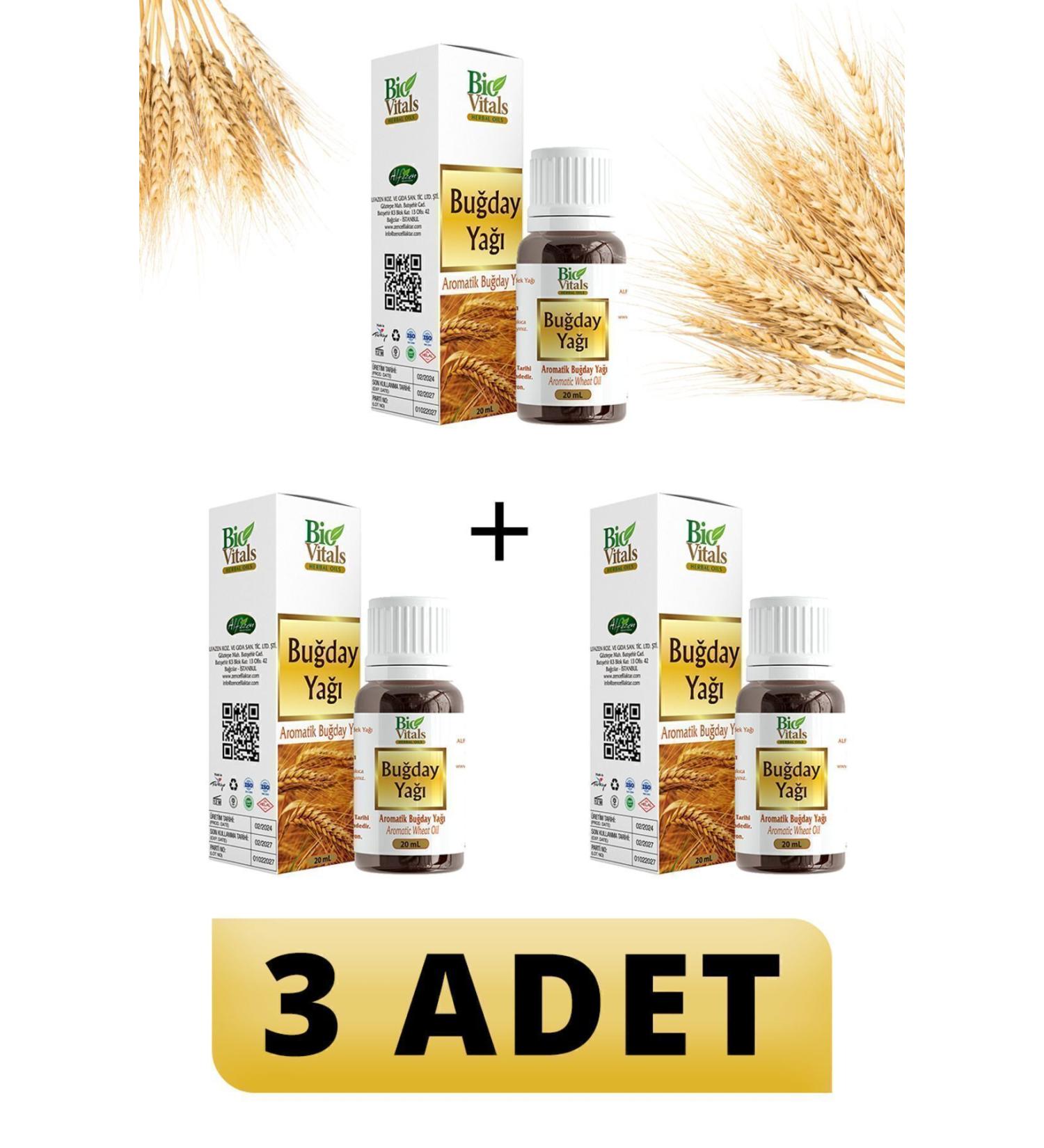 Bio Vitals Wheat Oil 20 ml 3 PIECES