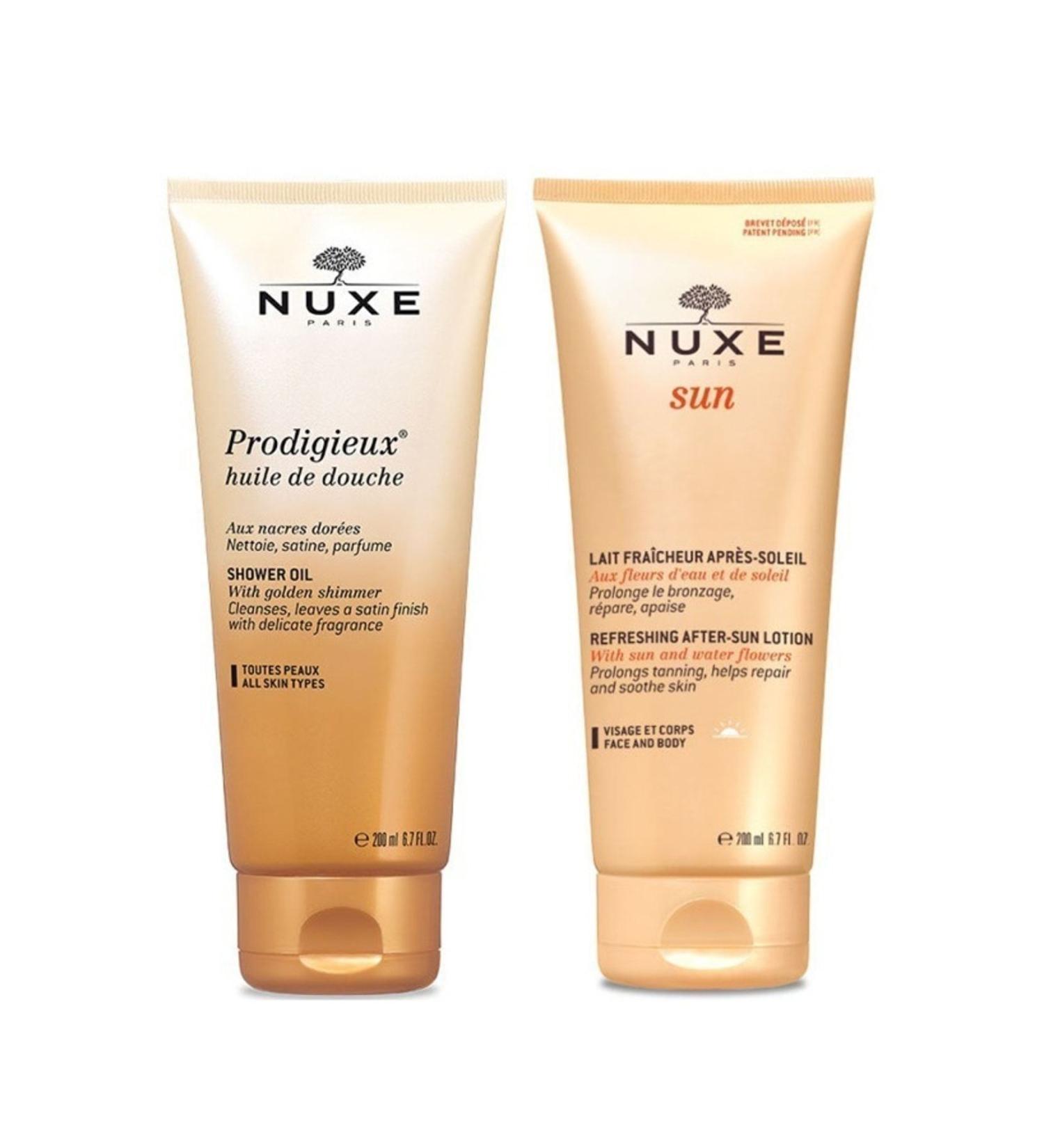 Nuxe Prodigieux Huile De Douche Shower Oil 200ml Sun After Sun Care Cream 200 ml