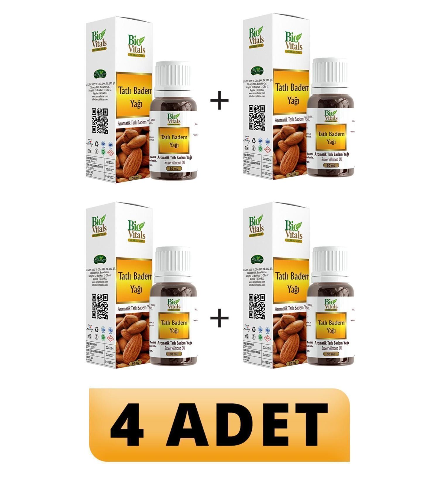 Bio Vitals Sweet Almond Oil 50 ml 4 PIECES