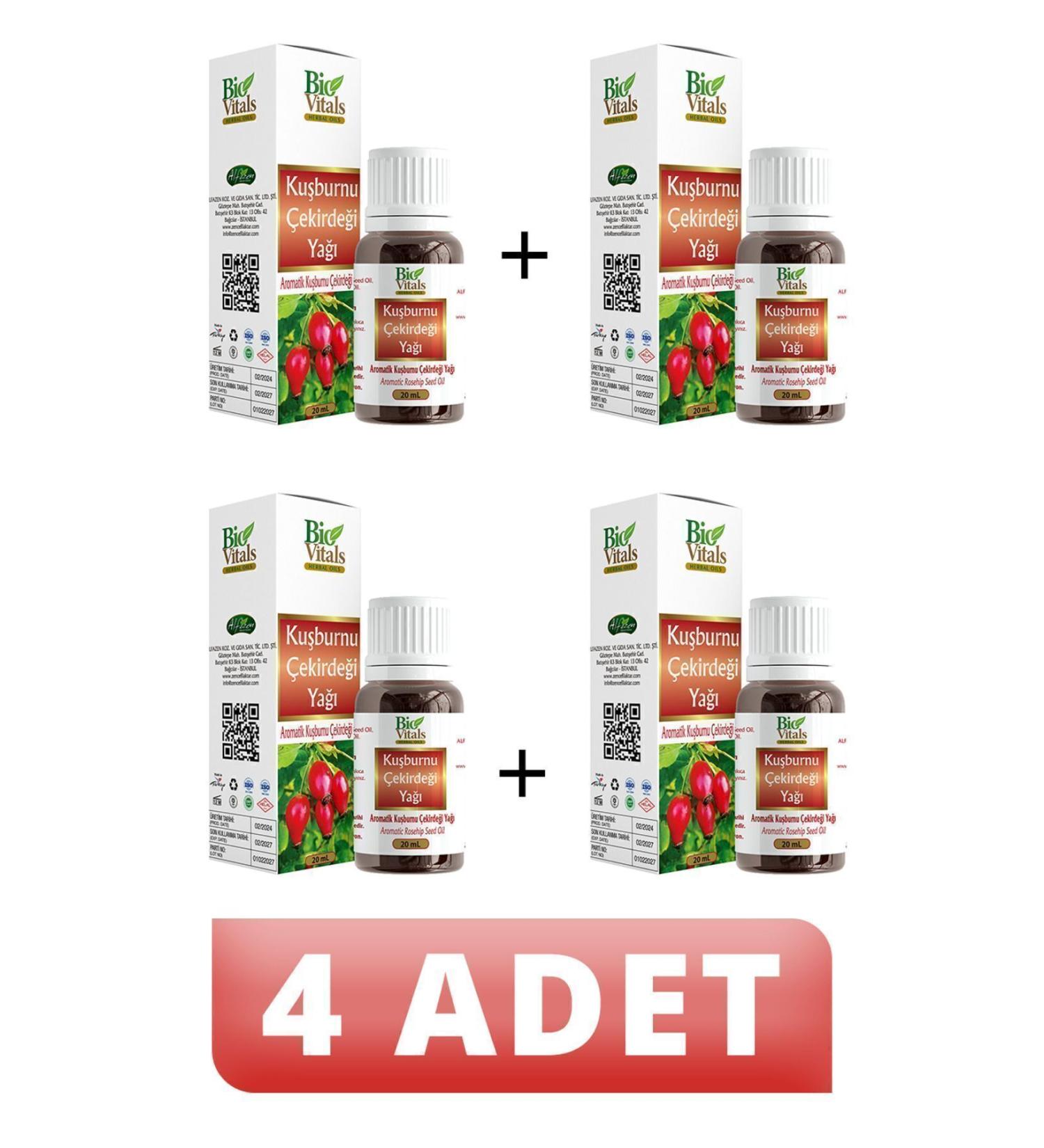 Bio Vitals Rosehip Oil 20 ml 4 PIECES